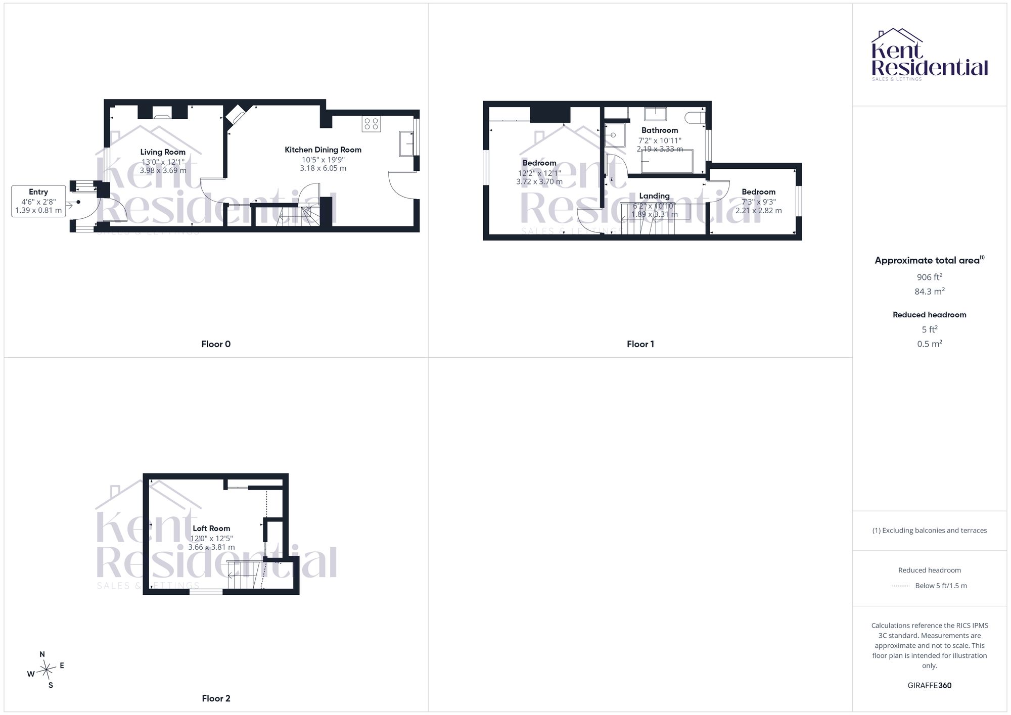 4 Spring Grove Cottages Goudhurst Road, Tonbridge floorplan