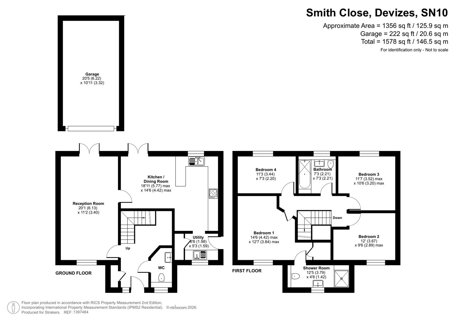 16, Smith Close, Devizes floorplan
