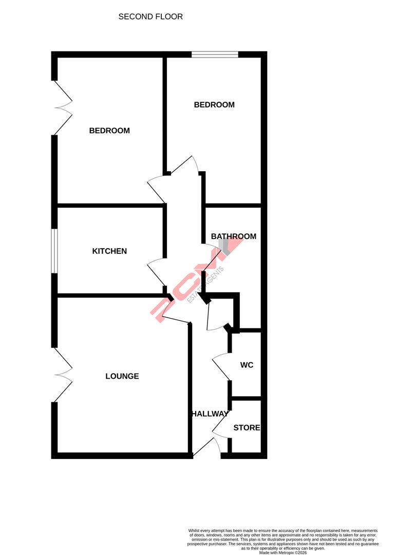 Flat 11 Lennox House, 69, Pine Avenue, Hastings floorplan