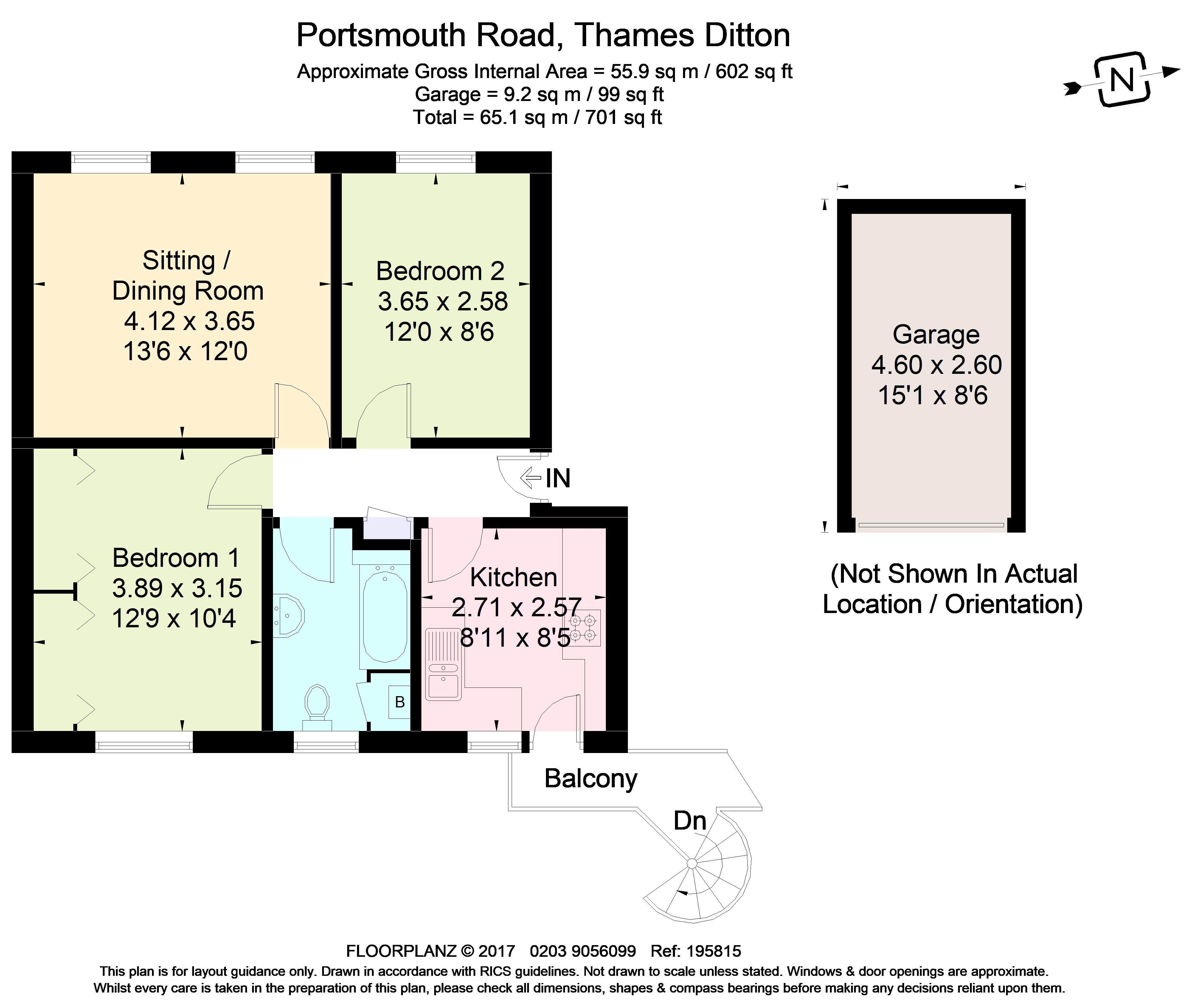 43 Rythe Court, Portsmouth Road, Thames Ditton floorplan