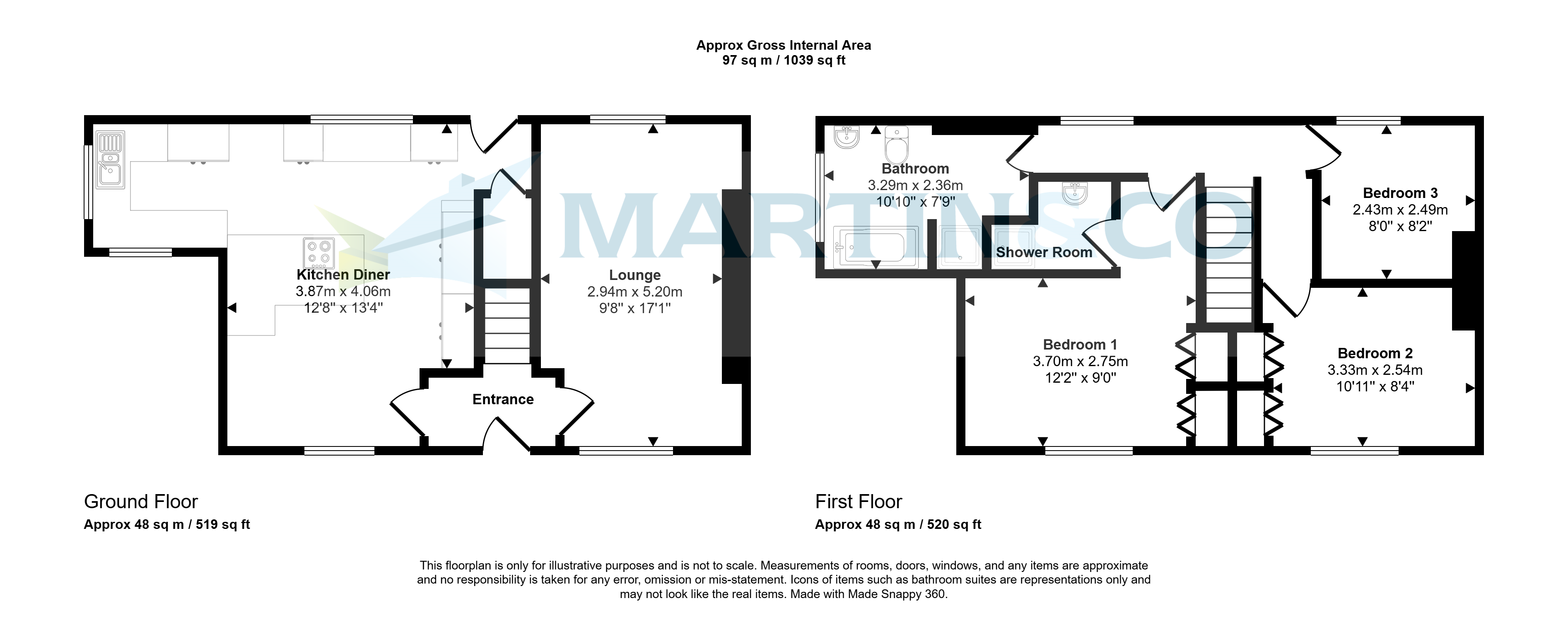 20, Snowden Road, Bradford floorplan