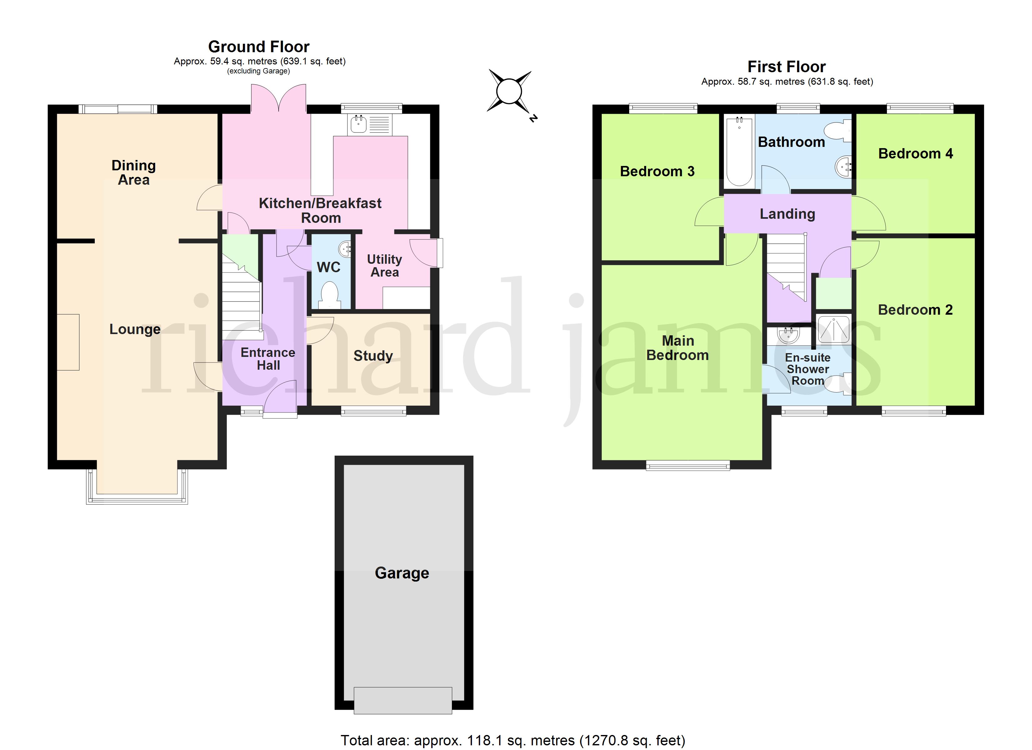 1, Brooke Close, Rushden floorplan