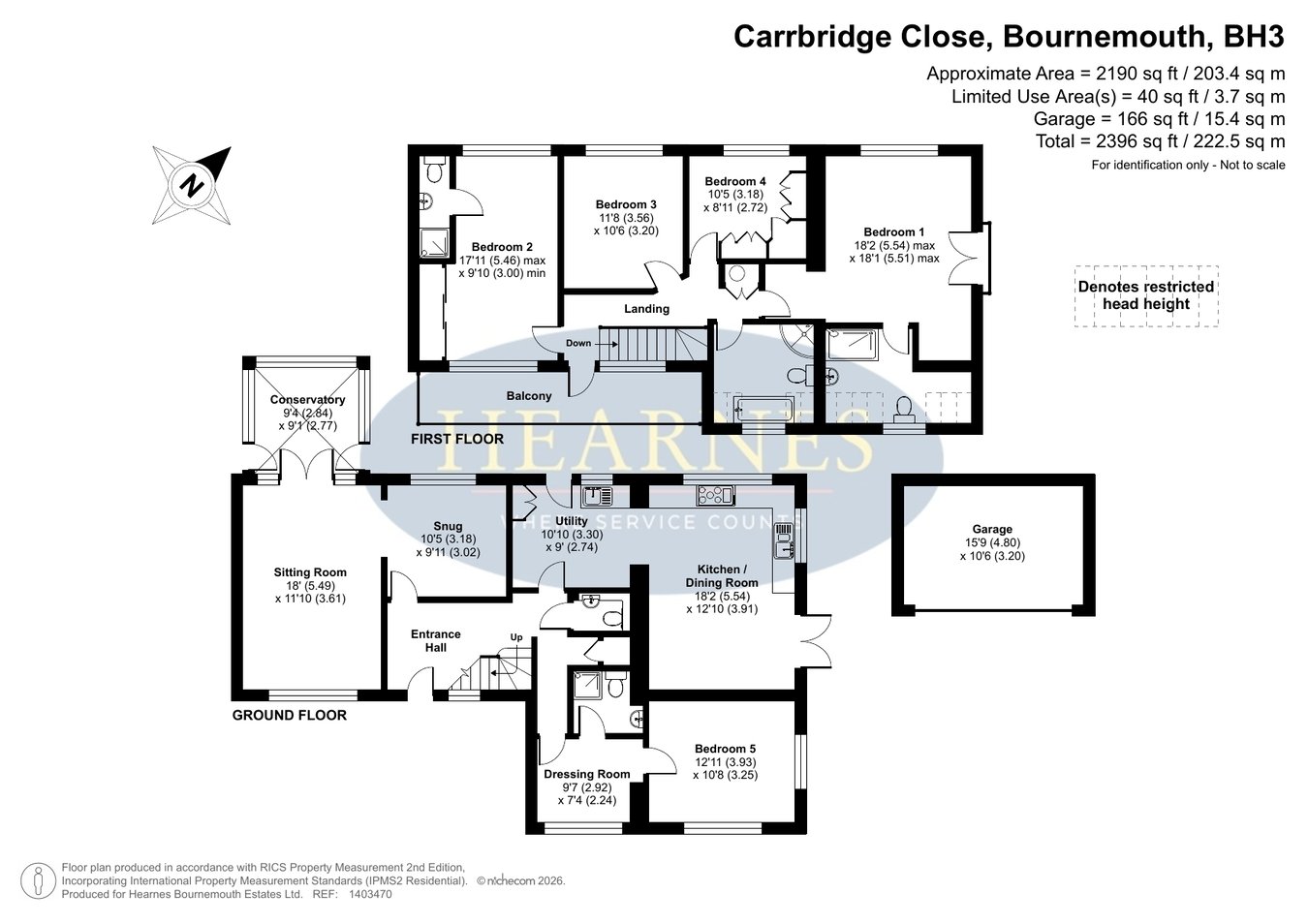 3, Carrbridge Close, Bournemouth floorplan