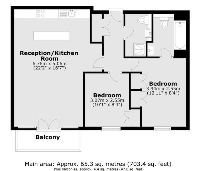 Apartment 8, 4 Town Meadow, Brentford floorplan