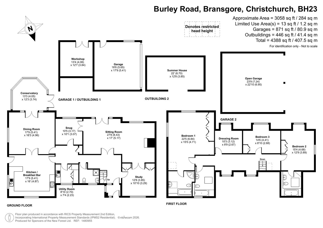 Timberley, Burley Road, Bransgore floorplan