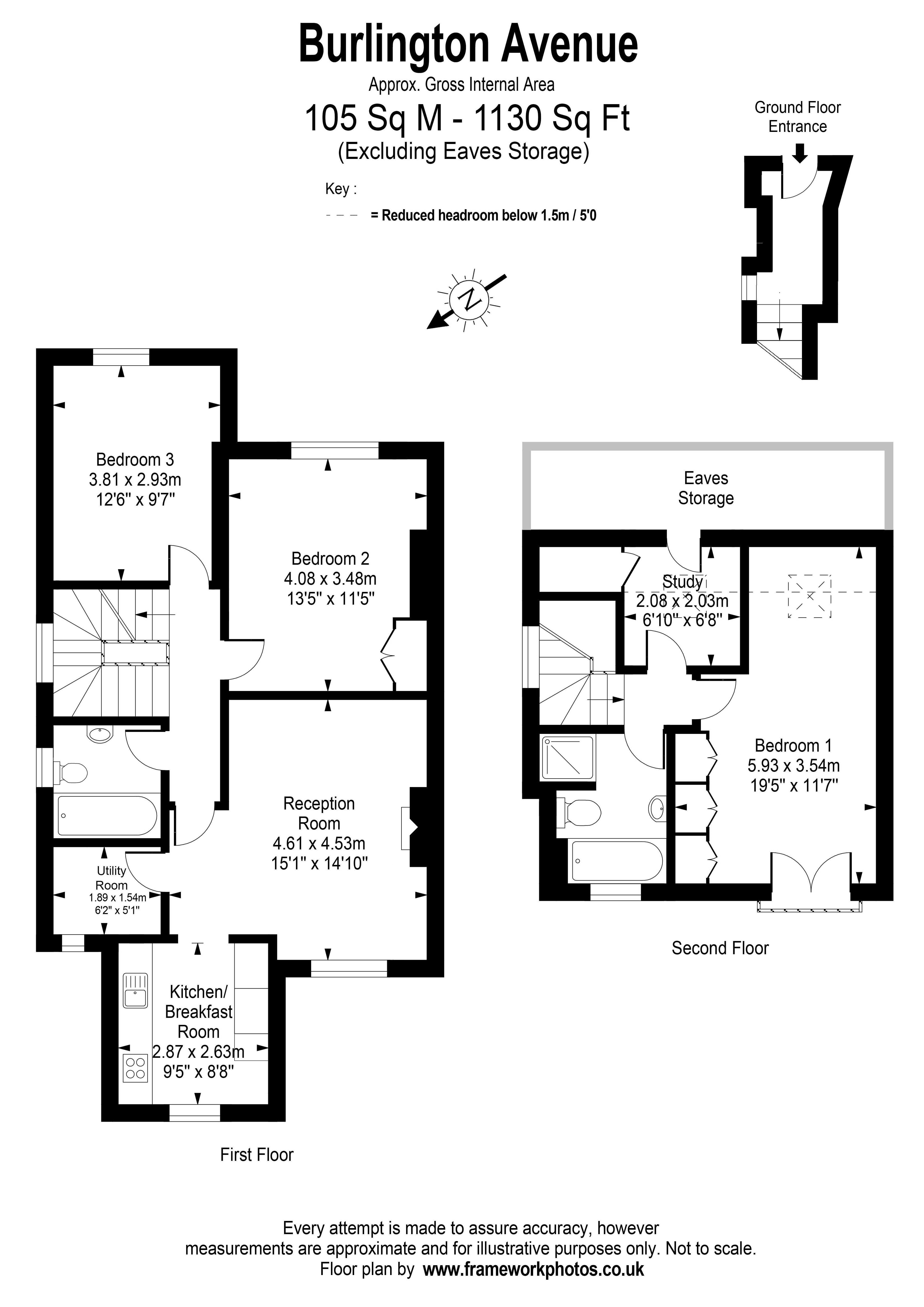 22A,, Burlington Avenue, Surrey floorplan