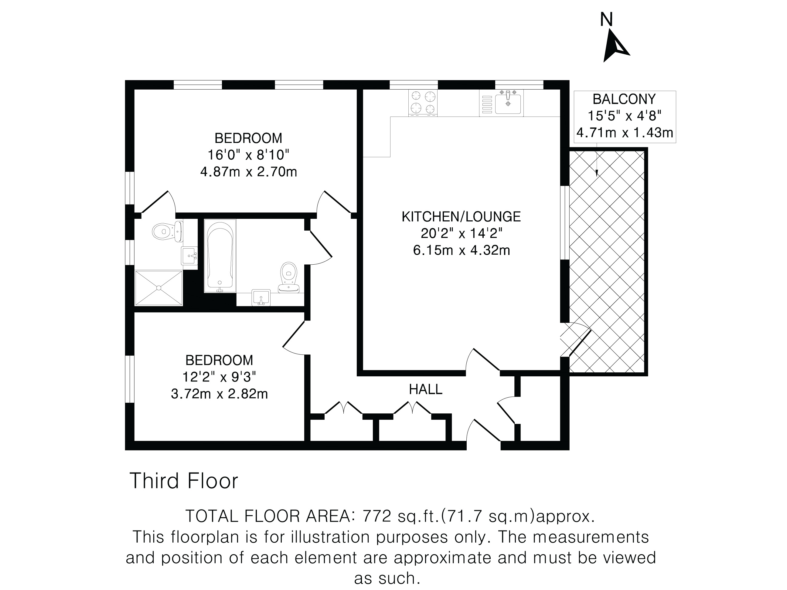 51, Bridge Road East, Hertfordshire floorplan