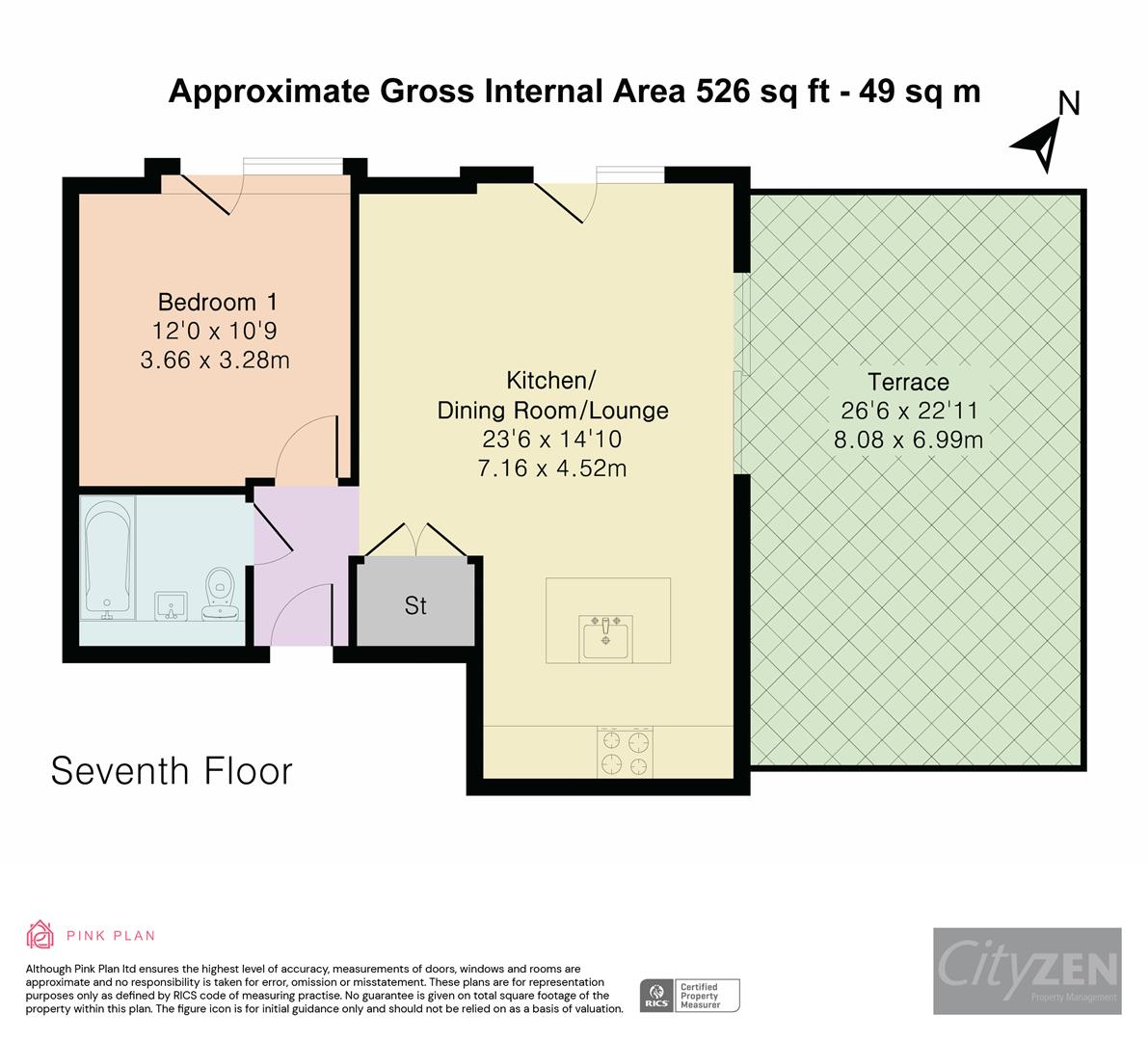 704 Uptown, Block B, 4 Marlstone Avenue, Salford floorplan