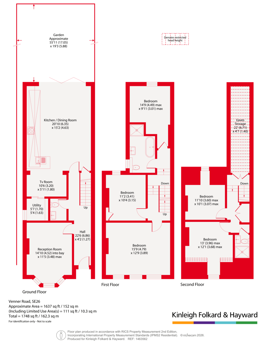 132, Venner Road, London floorplan