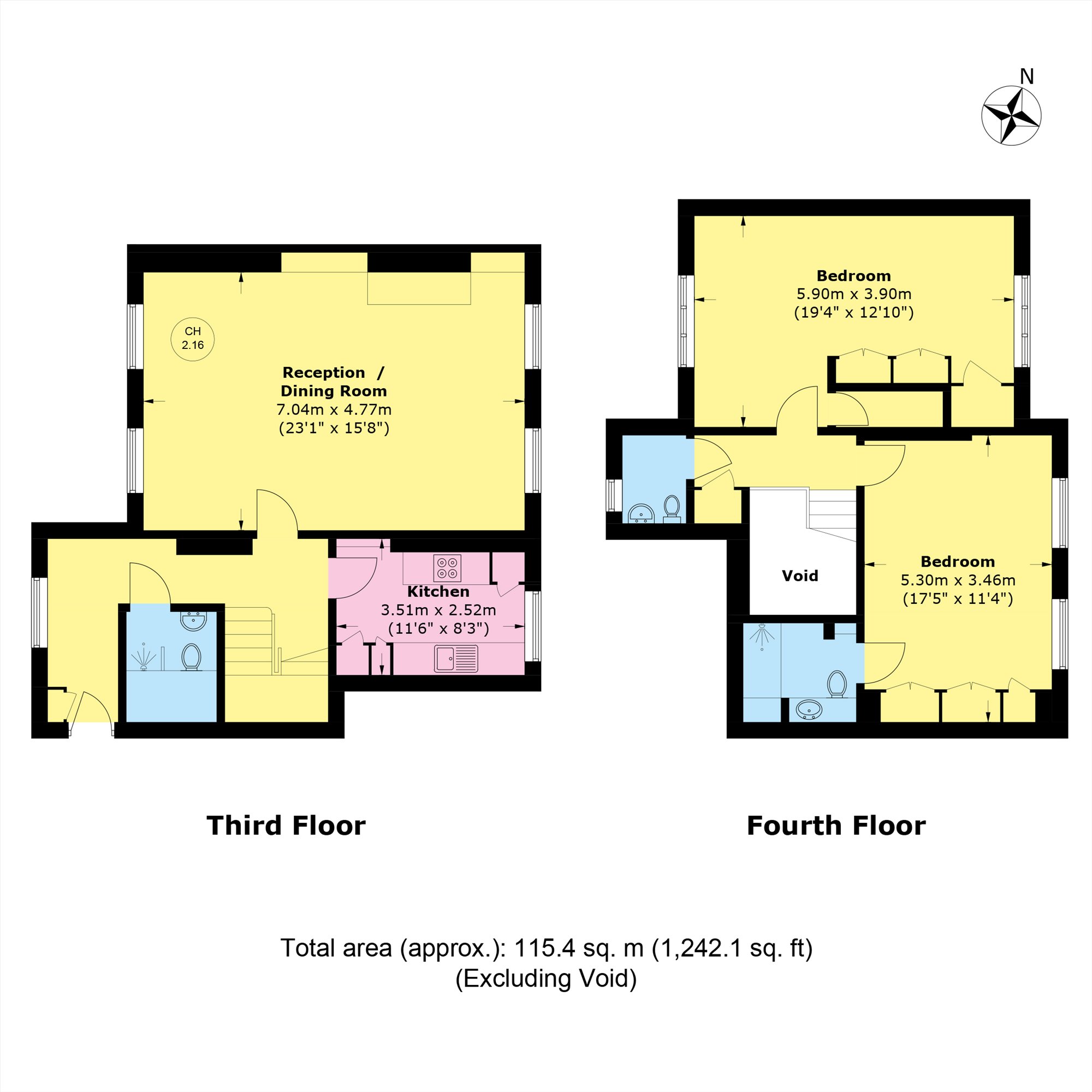 Flat K, 59, Davies Street, London floorplan