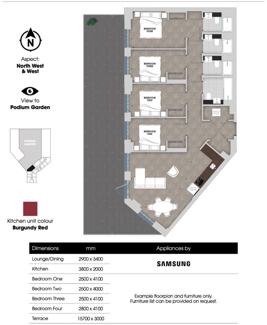 423243, The Robinson, 1 Atlantic Crescent, Wembley floorplan