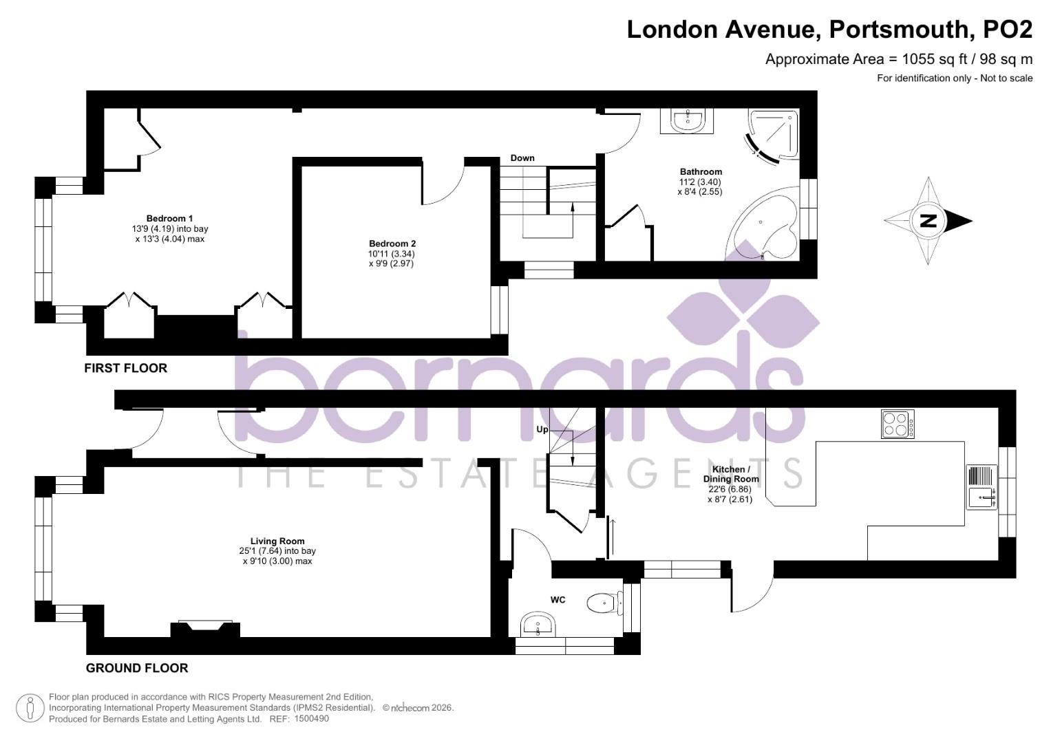14, London Avenue, Portsmouth floorplan