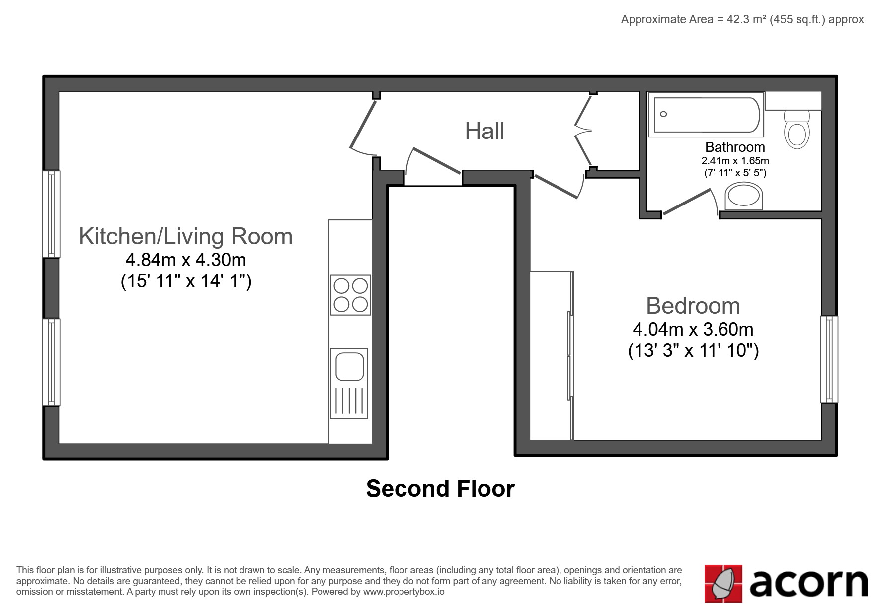 Flat 3, 309a Kennington Road, London floorplan