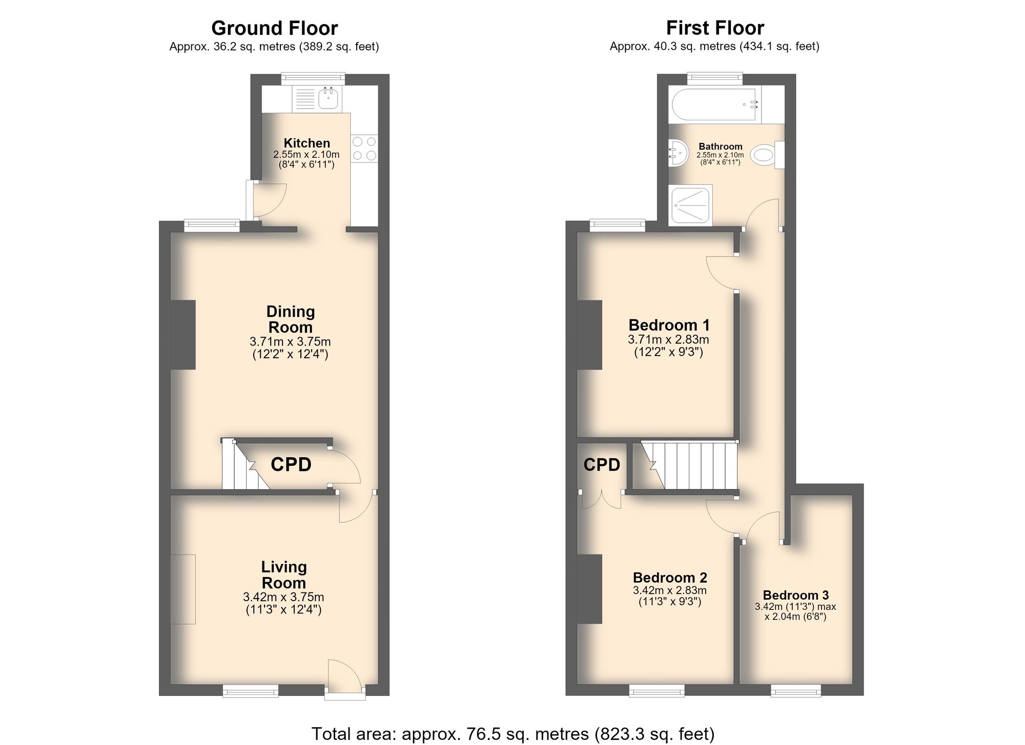 16 Chapel Road, Chesterfield floorplan