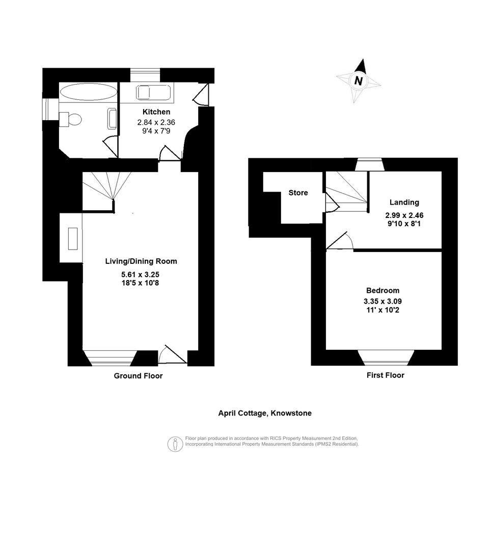 April Cottage, South Molton floorplan