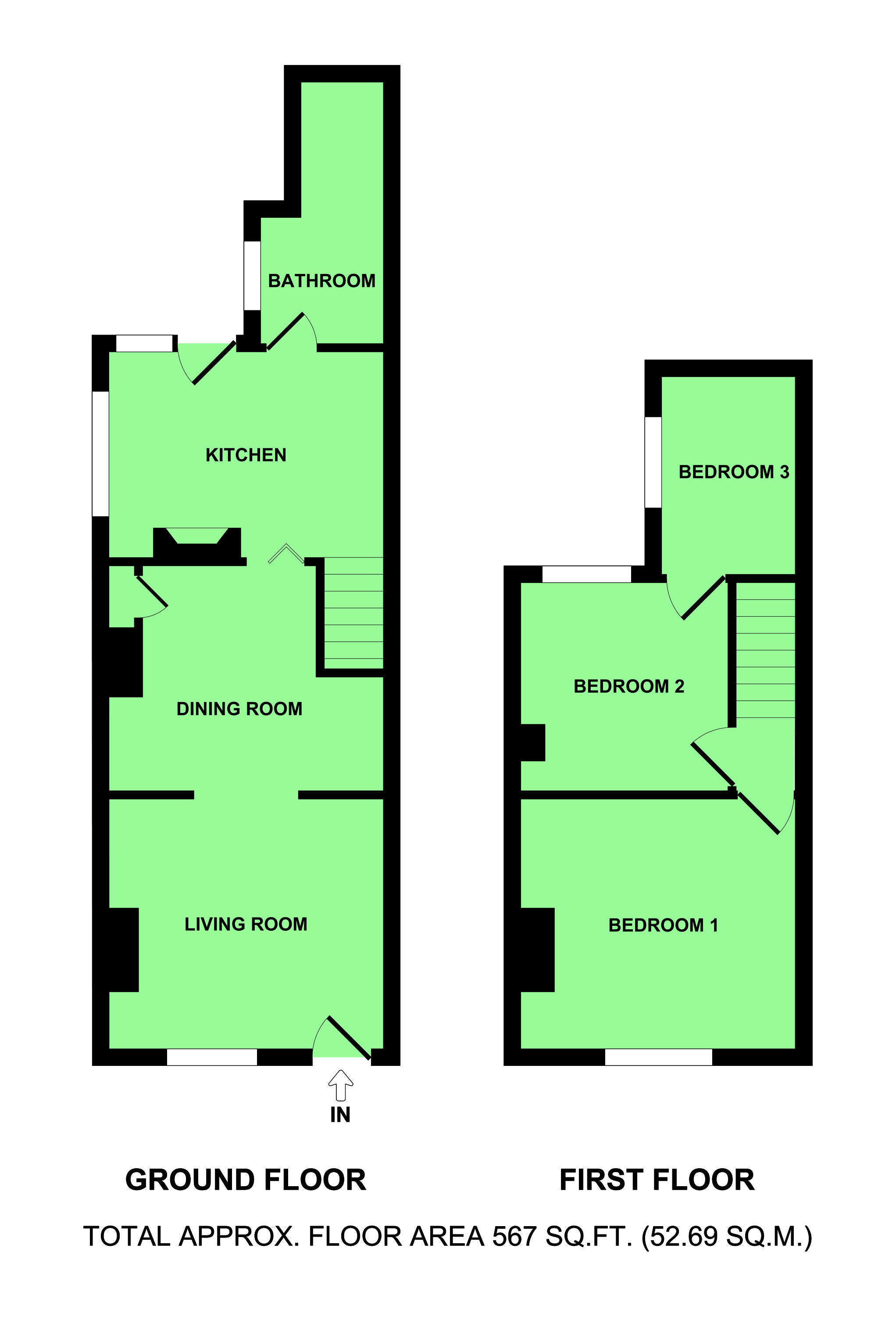 Free property report 25 Bells Road, Gorleston, Great Yarmouth, NR31 6BB