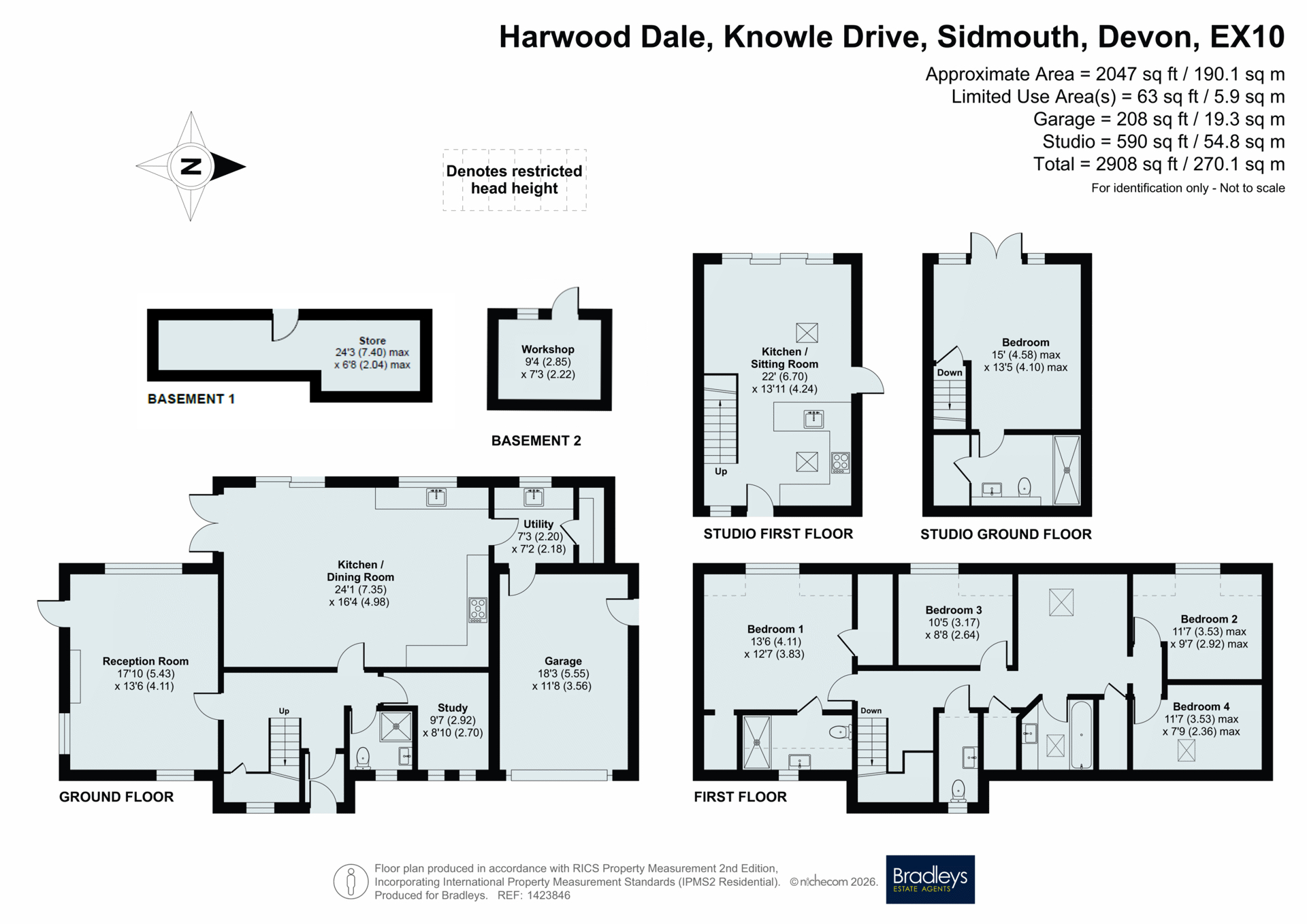 Harwood Dale,, Knowle Drive, Devon floorplan
