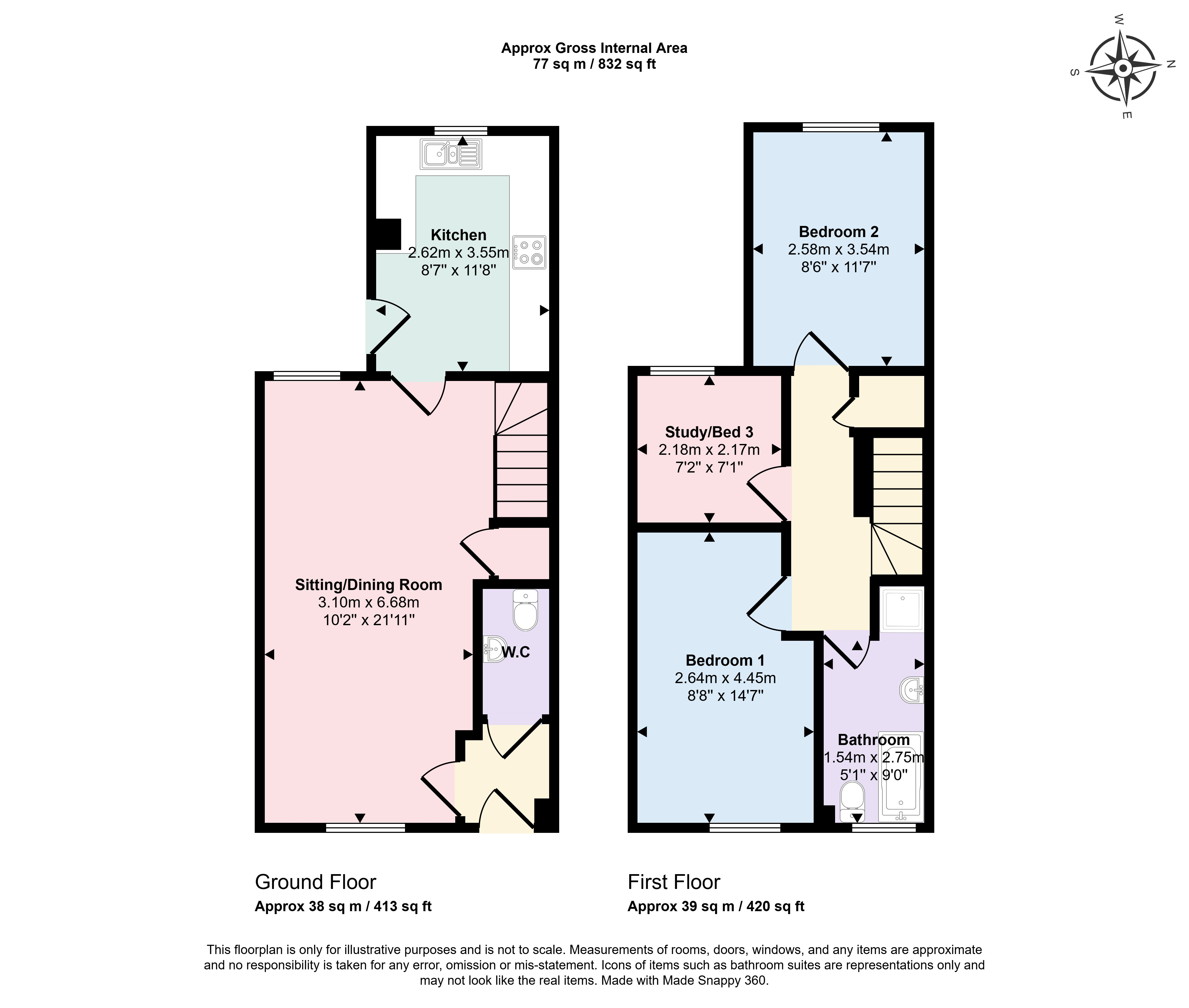 54, Landseer Road, Bath floorplan
