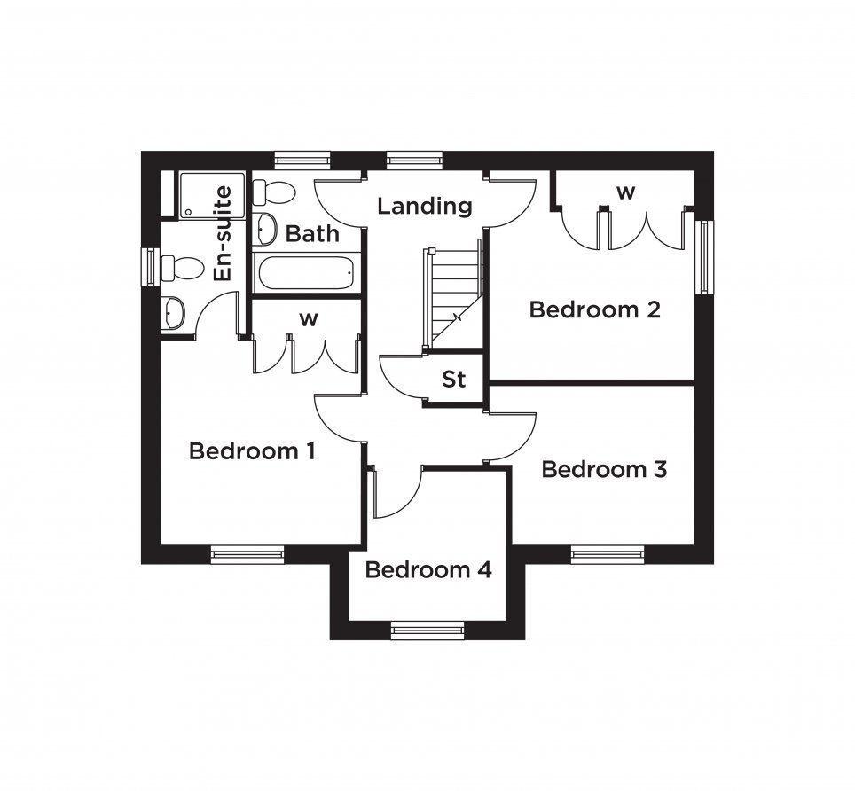 Plot 52 - The Bromley,, Church Meadows, Nelson floorplan