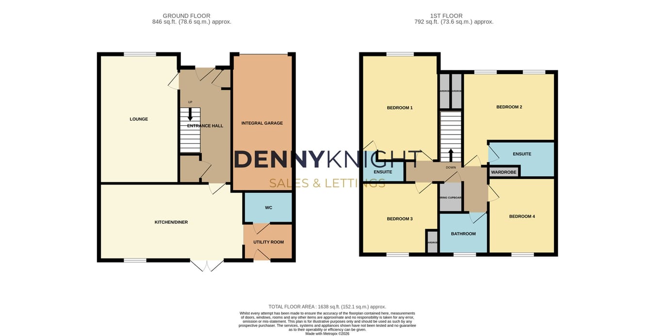 58, Eleanor Drive, Wellingborough floorplan