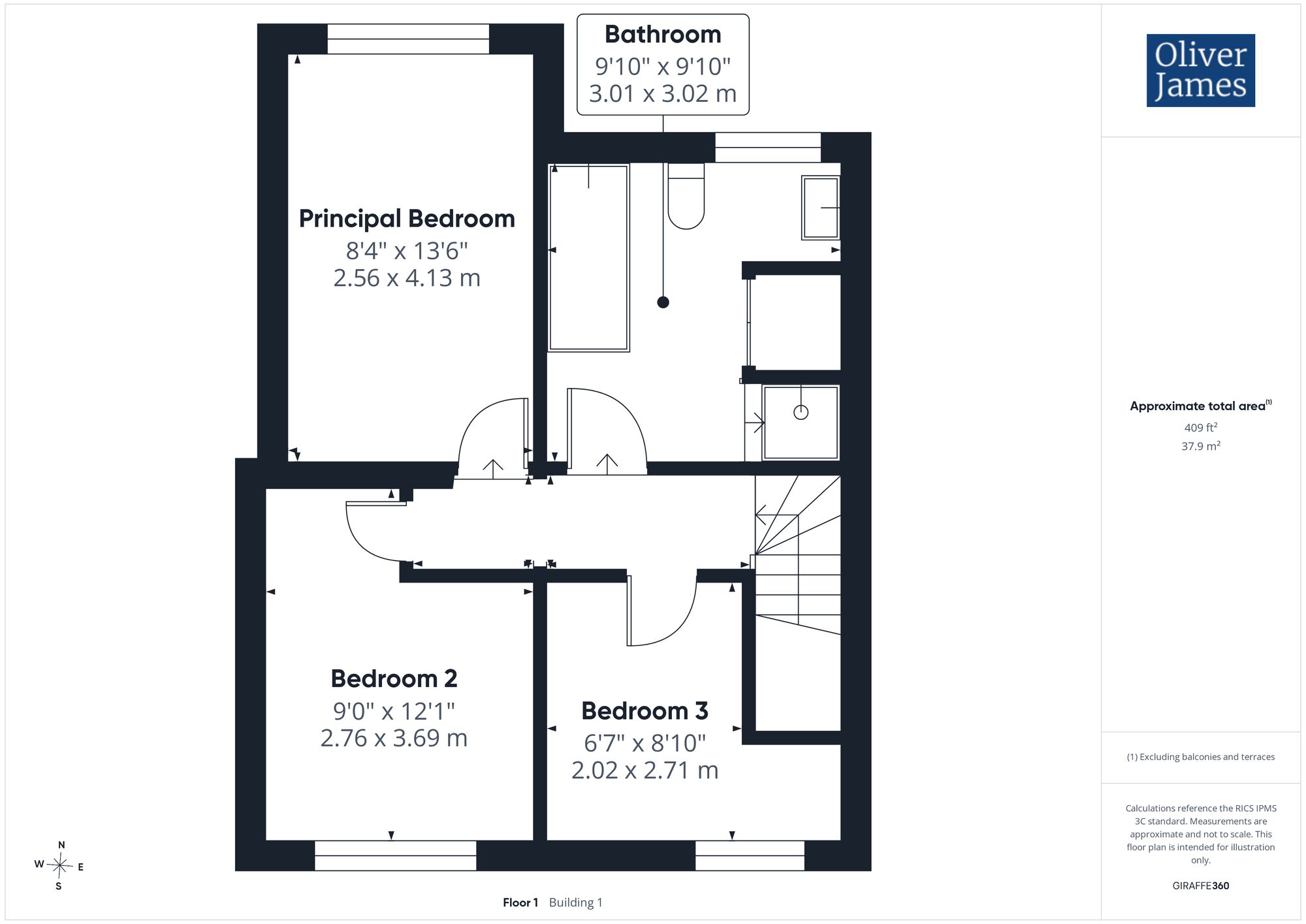 2 The Cottages, Huntingdon floorplan