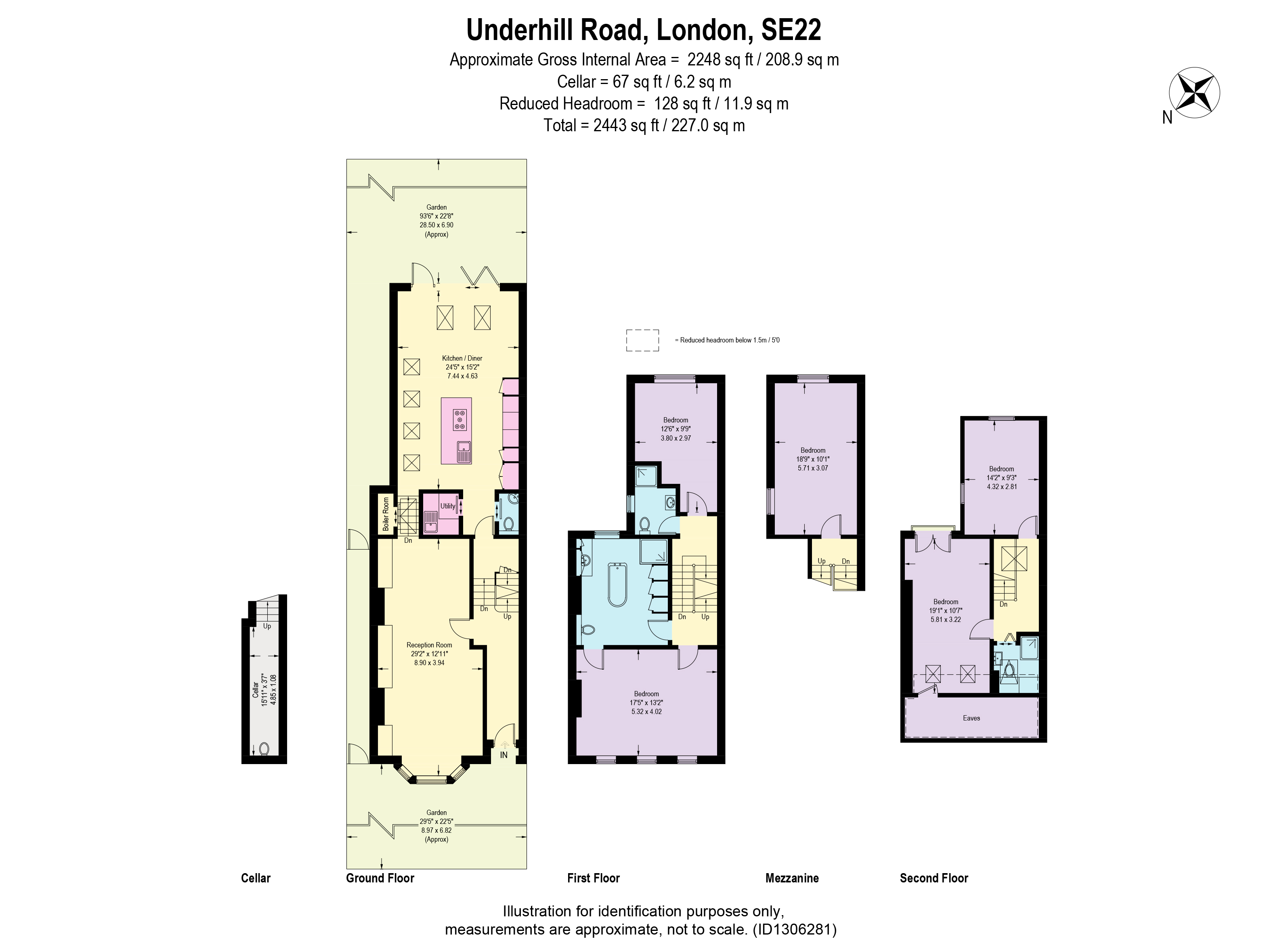 112, Underhill Road, London floorplan