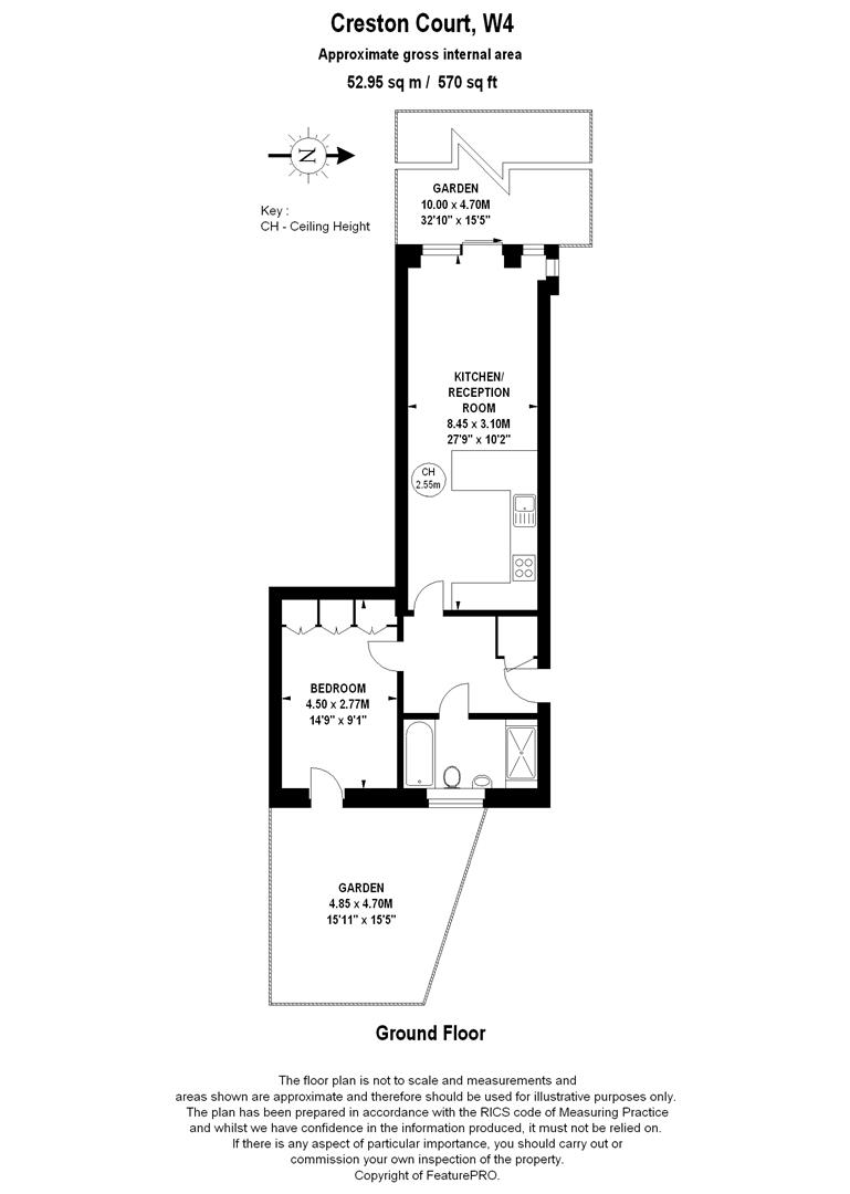 Flat 1, Creston Court, London floorplan