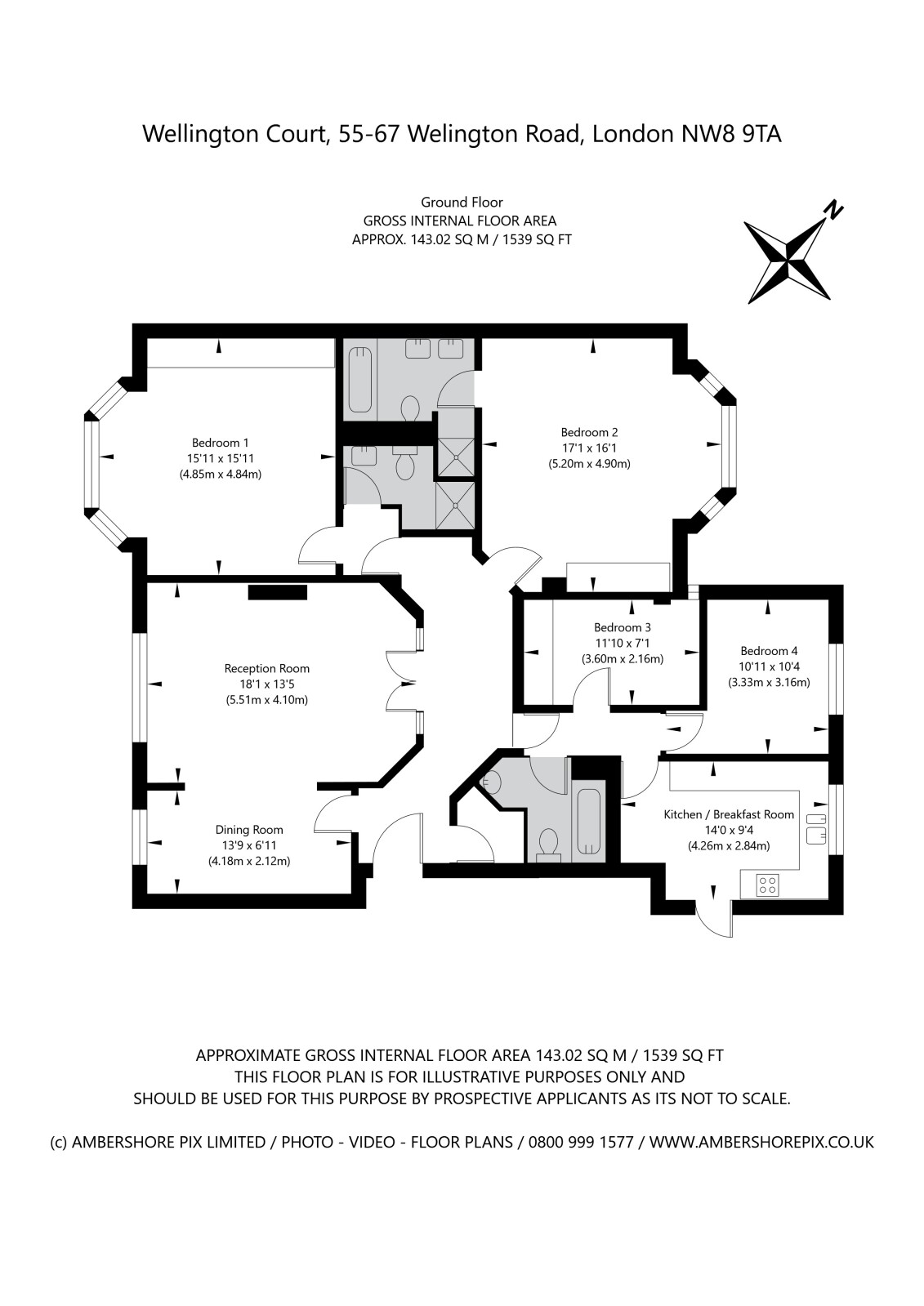 Wellington Court, Wellington Road, London, NW8 floorplan