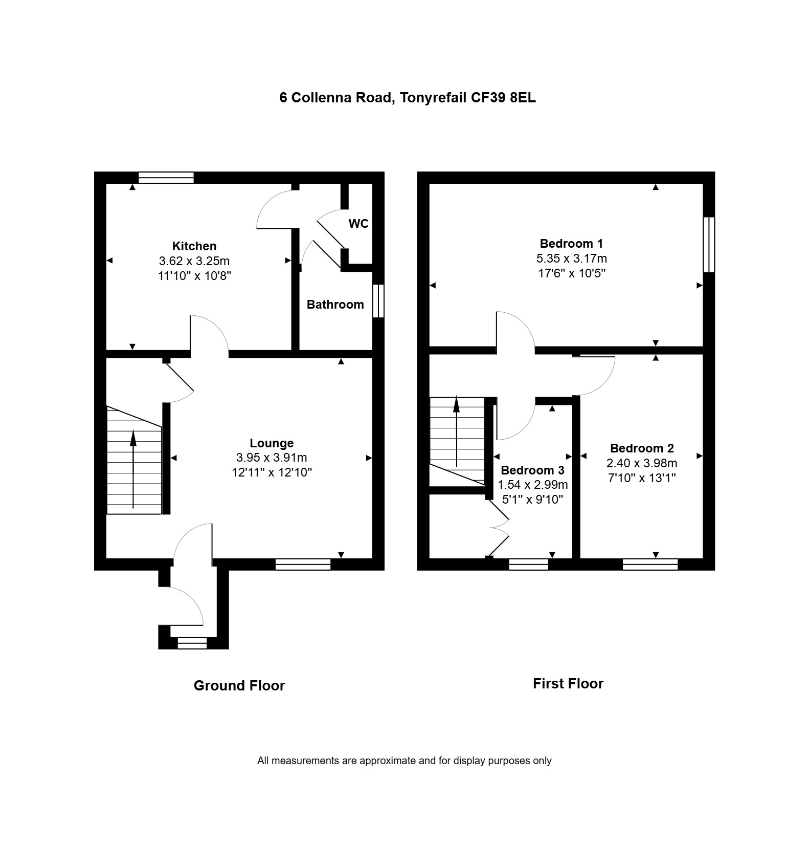 Collenna Road, Tonyrefail floorplan