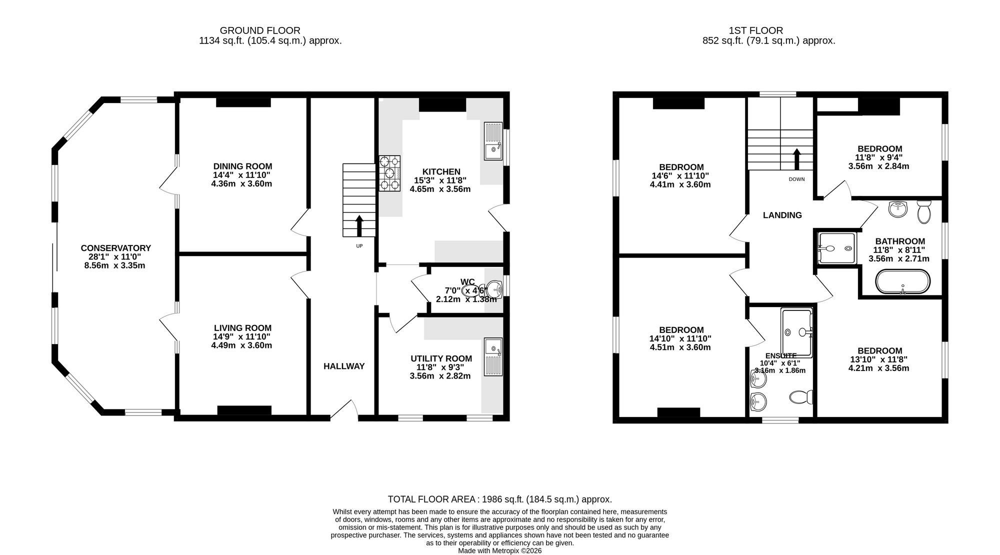 1 Hill Top, Cwmbran floorplan