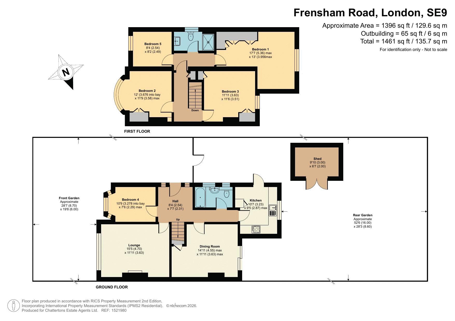 47, Frensham Road, London floorplan