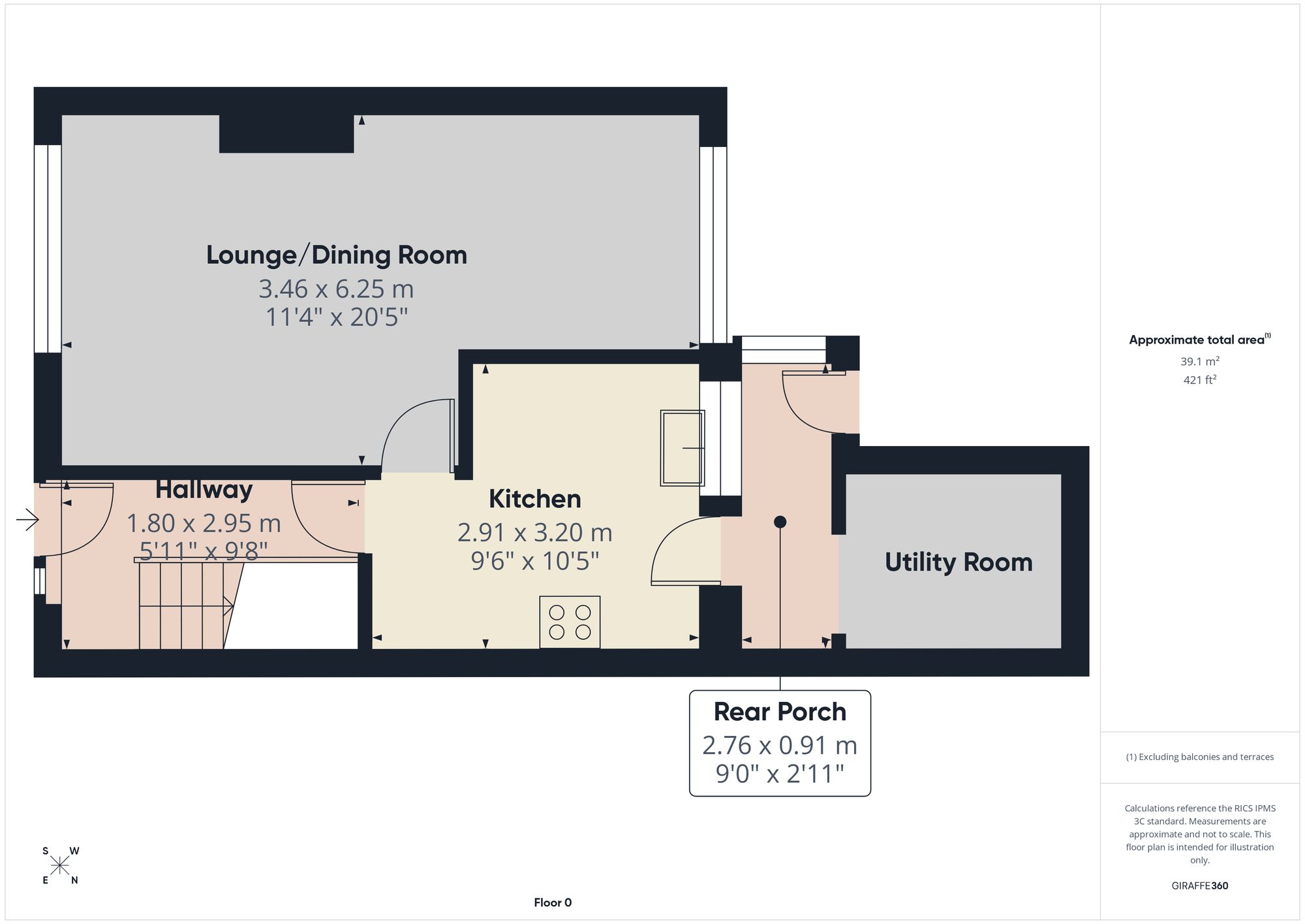 4 Bryncelyn Estate, Abertillery floorplan