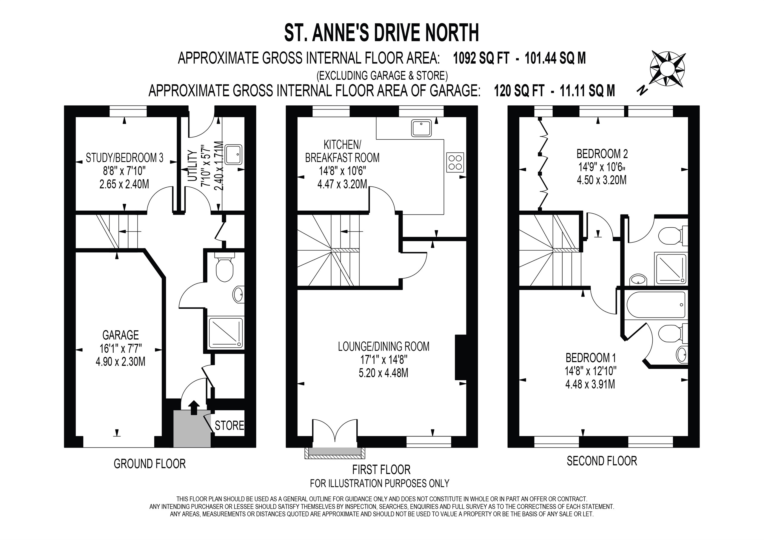St. Annes Drive North, Redhill floorplan