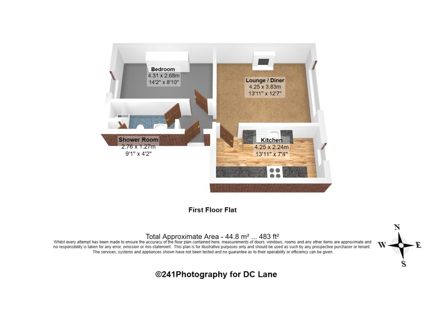 Flat 3, 137, Durnford Street, Plymouth floorplan