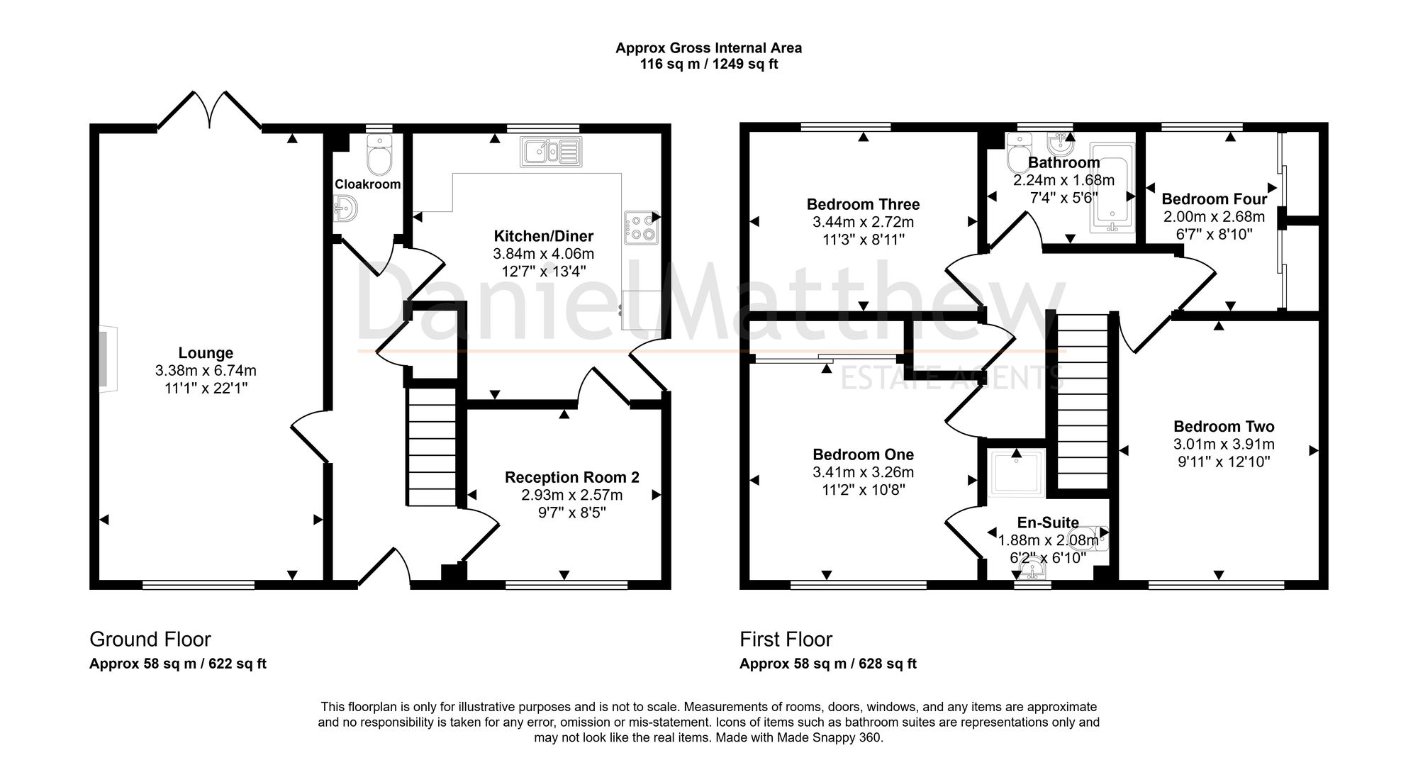 28 Trem Gwlad Yr Haf, Bridgend floorplan