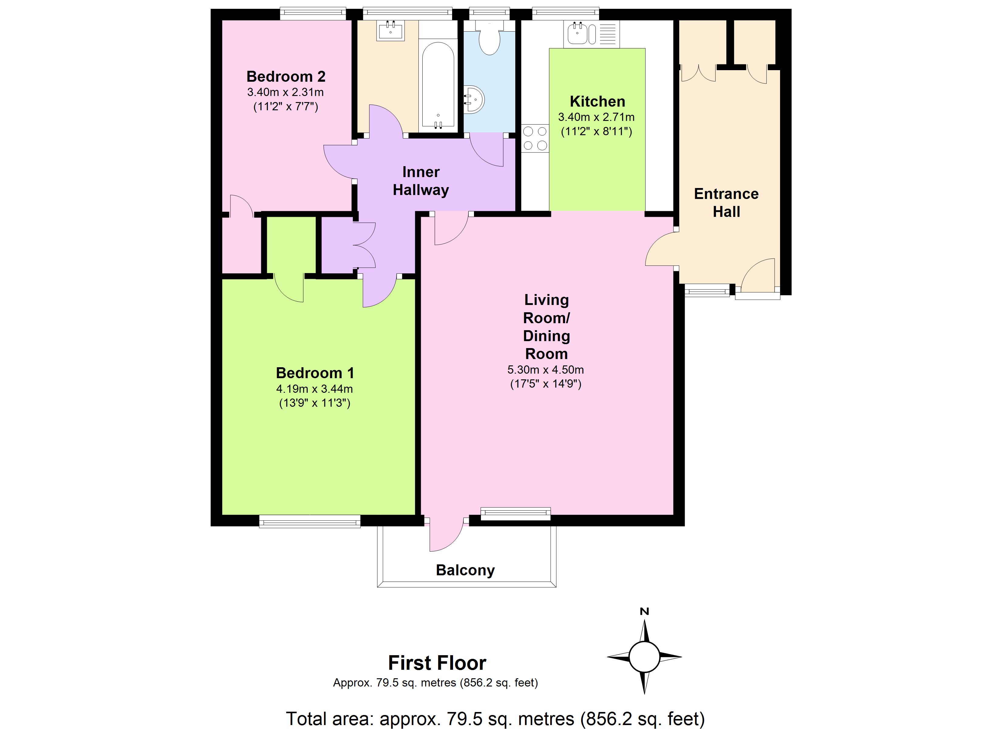 2 Bedrooms Flat to rent in Boulters Gardens, Maidenhead, Berkshire SL6