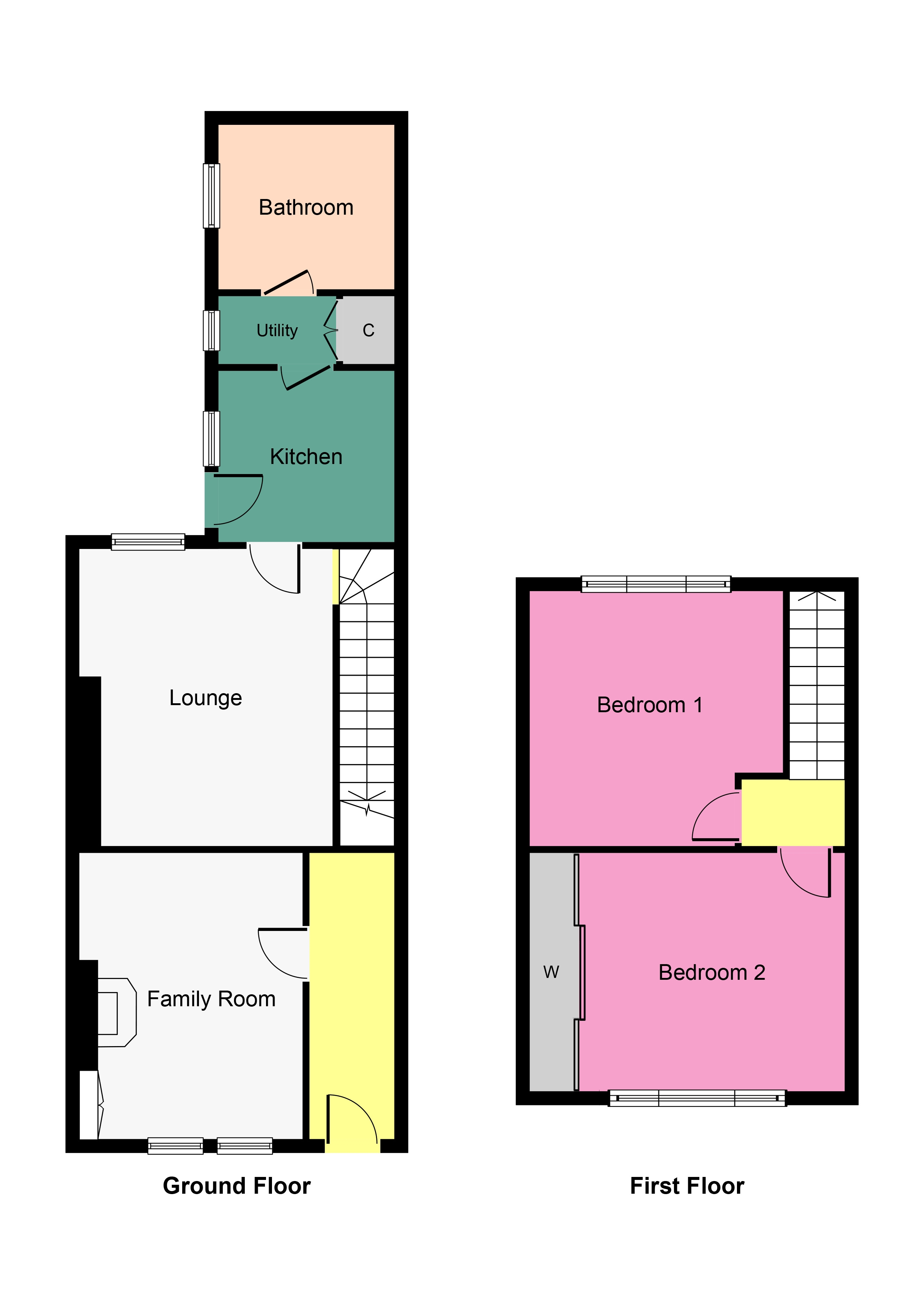 2 Bedrooms Semi-detached house for sale in Townfoot, Dreghorn, North Ayrshire KA11