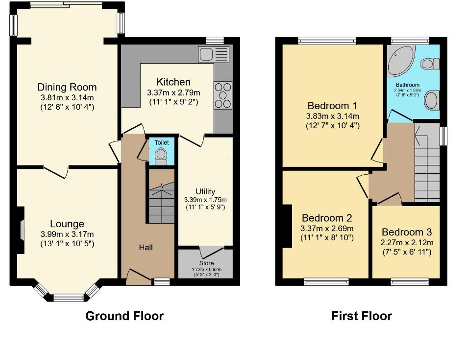 58, Broadway, Telford floorplan