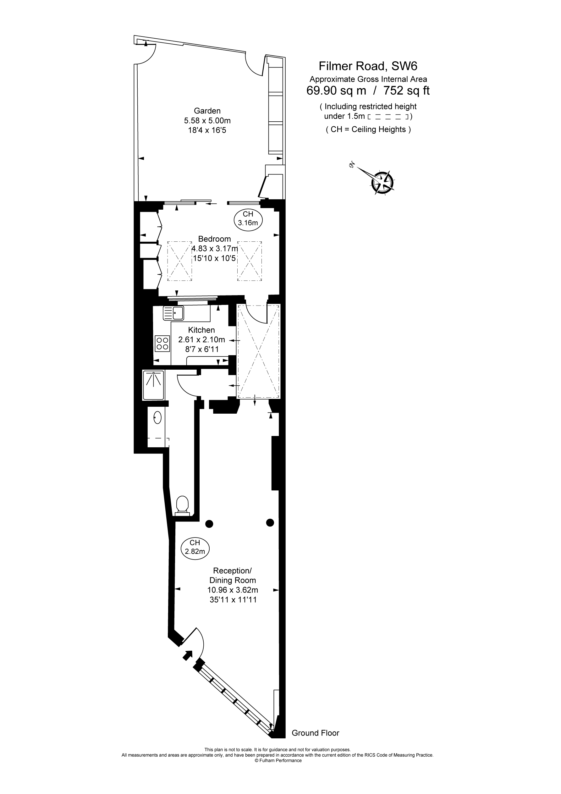19A,, Filmer Road, London floorplan