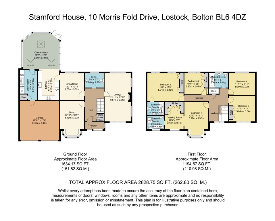 Stamford House, 10 Morris Fold Drive, Bolton floorplan
