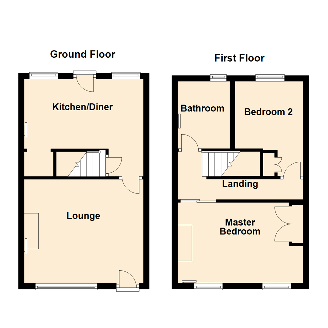 2 Bedrooms Terraced house for sale in Tatefield Place, Kippax, Leeds LS25