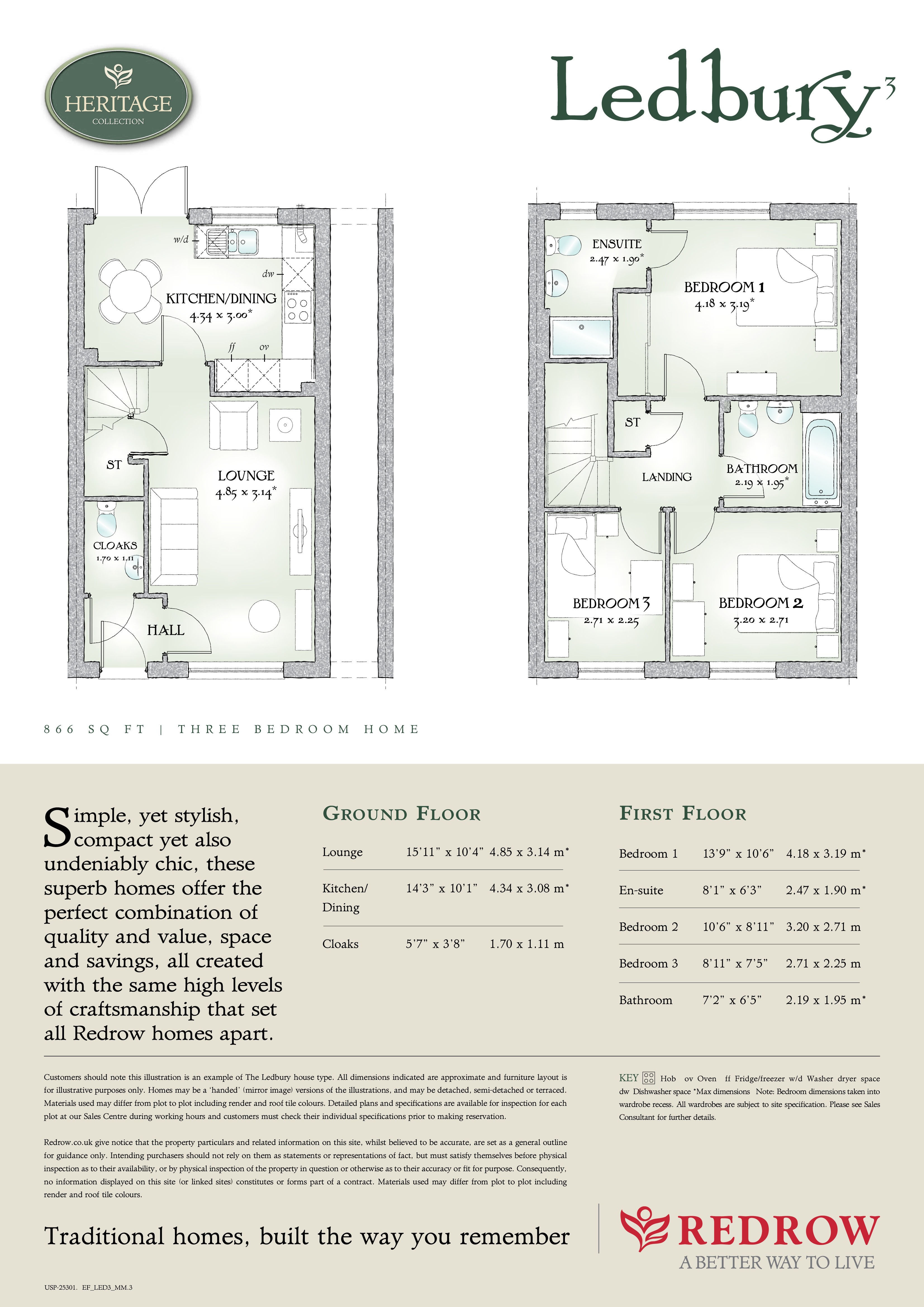 "Ledbury 3" at Andrews Lane, Formby, Liverpool L37, 3 bedroom terraced house for sale 53702264