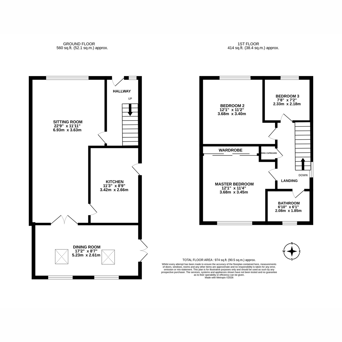 7, Lakin Drive, Bishops Itchington floorplan