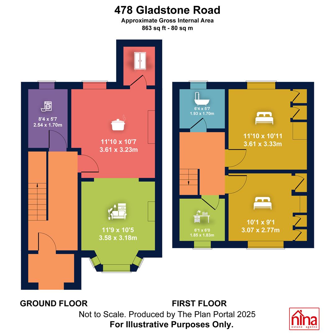 478, Gladstone Road, Barry floorplan