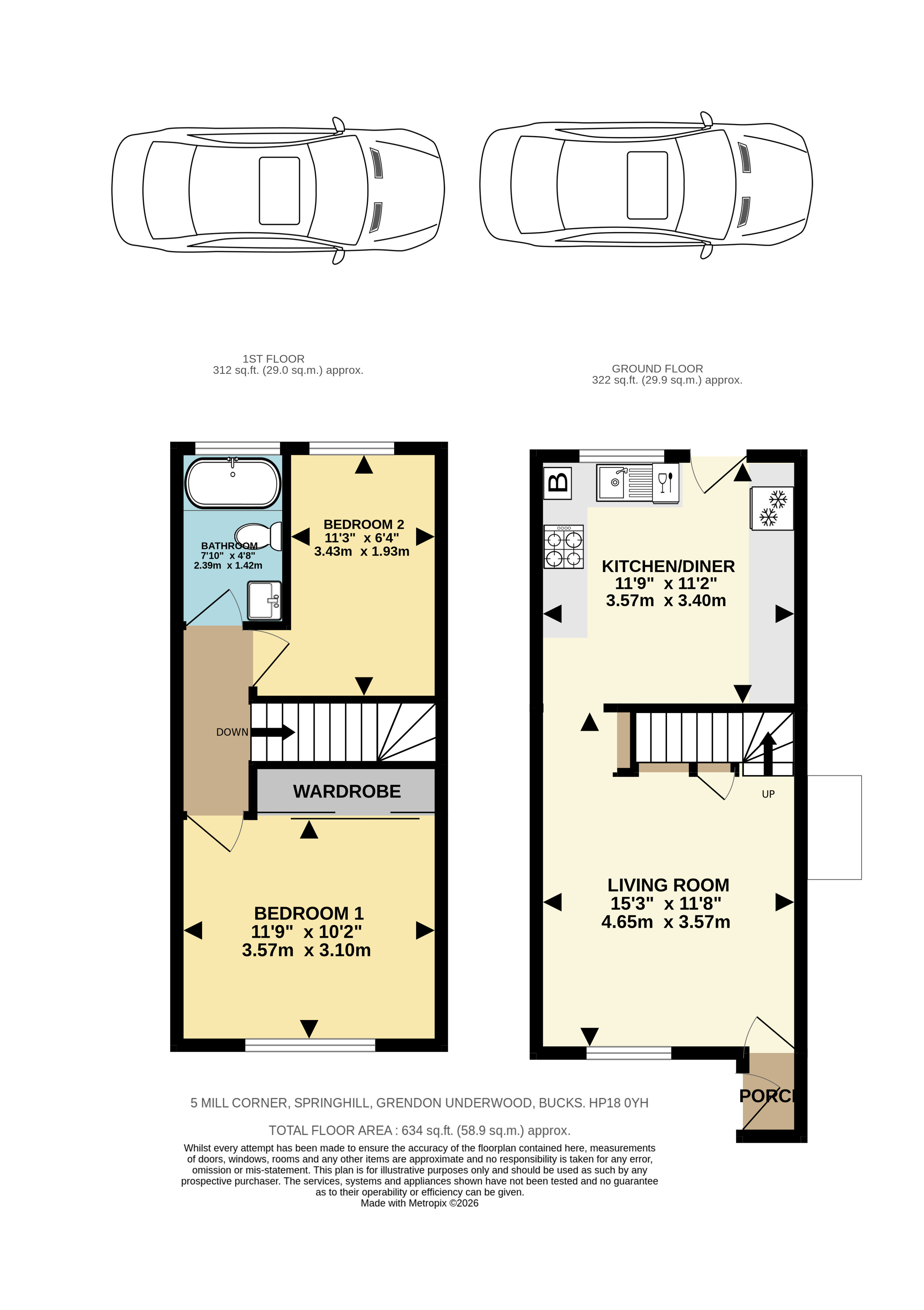 5, Mill Corner, Grendon Underwood floorplan