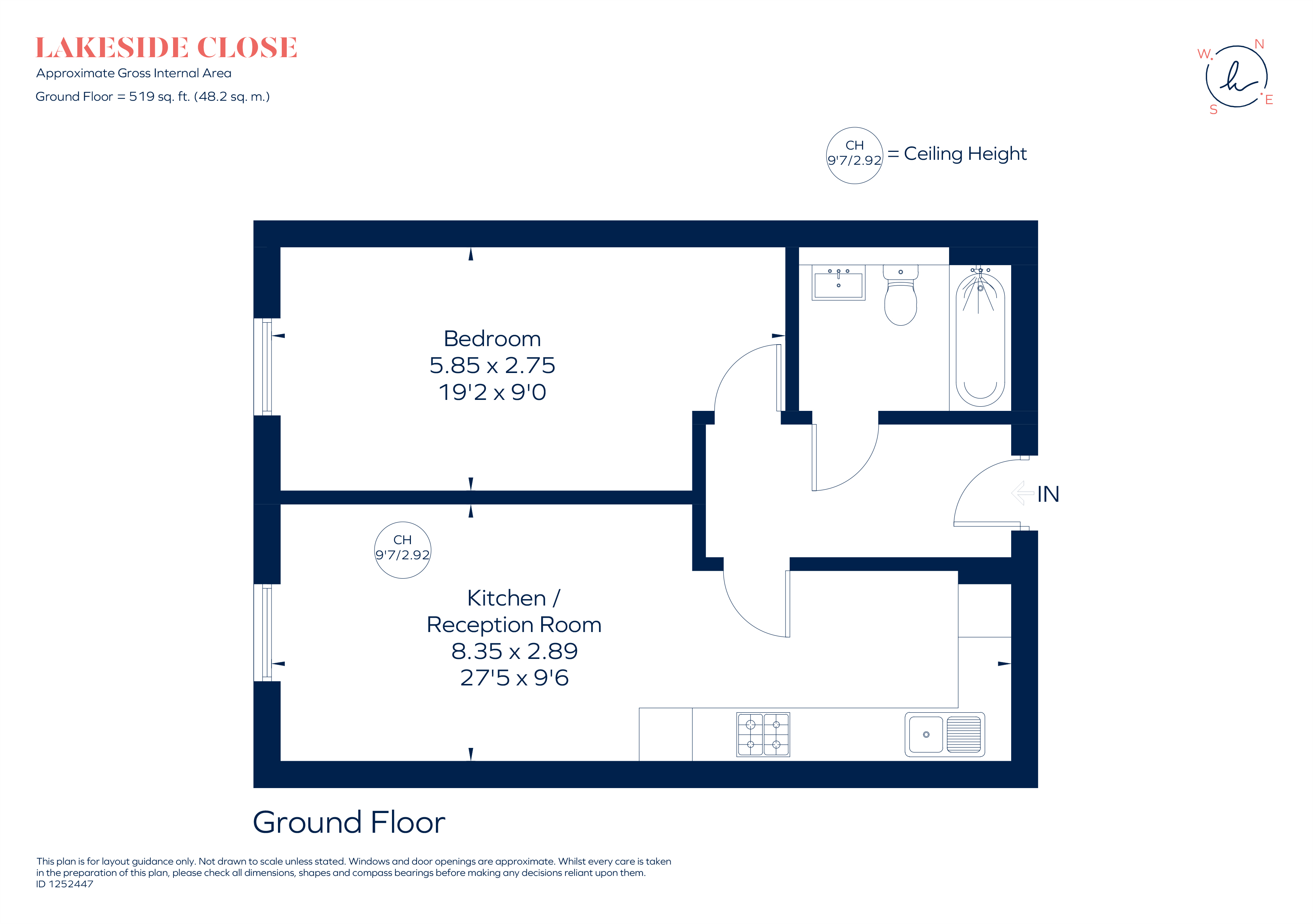 6, Lakeside East, 1 Lakeside Close, Staines-upon-thames floorplan