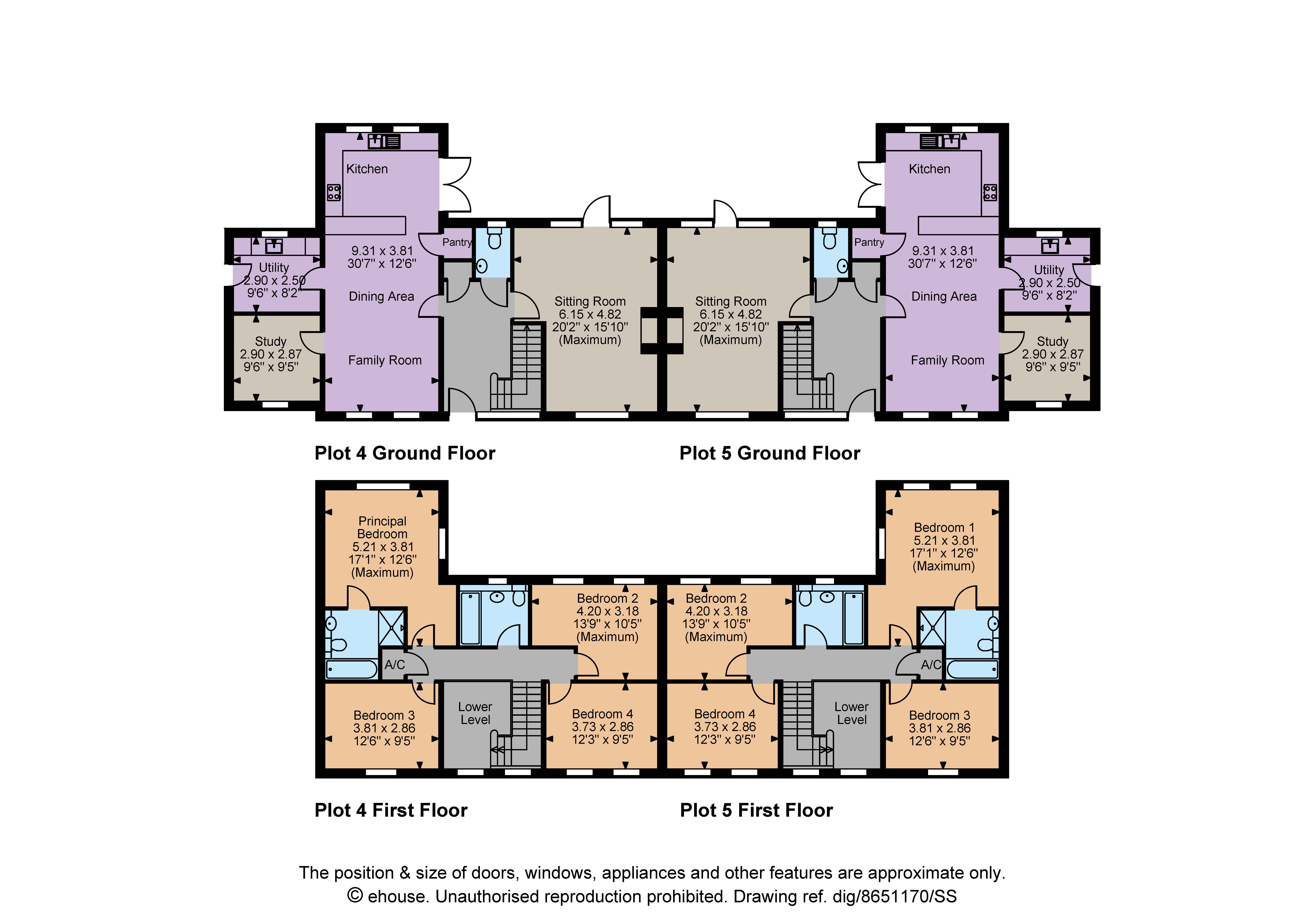 5 The Grove, Ludlow floorplan
