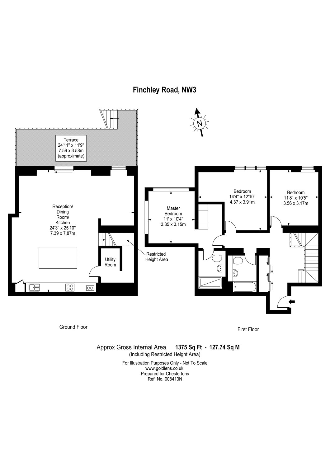 3 Bedrooms Flat to rent in Viridium Apartments, 264-270 Finchley Road, Hampstead, London NW3