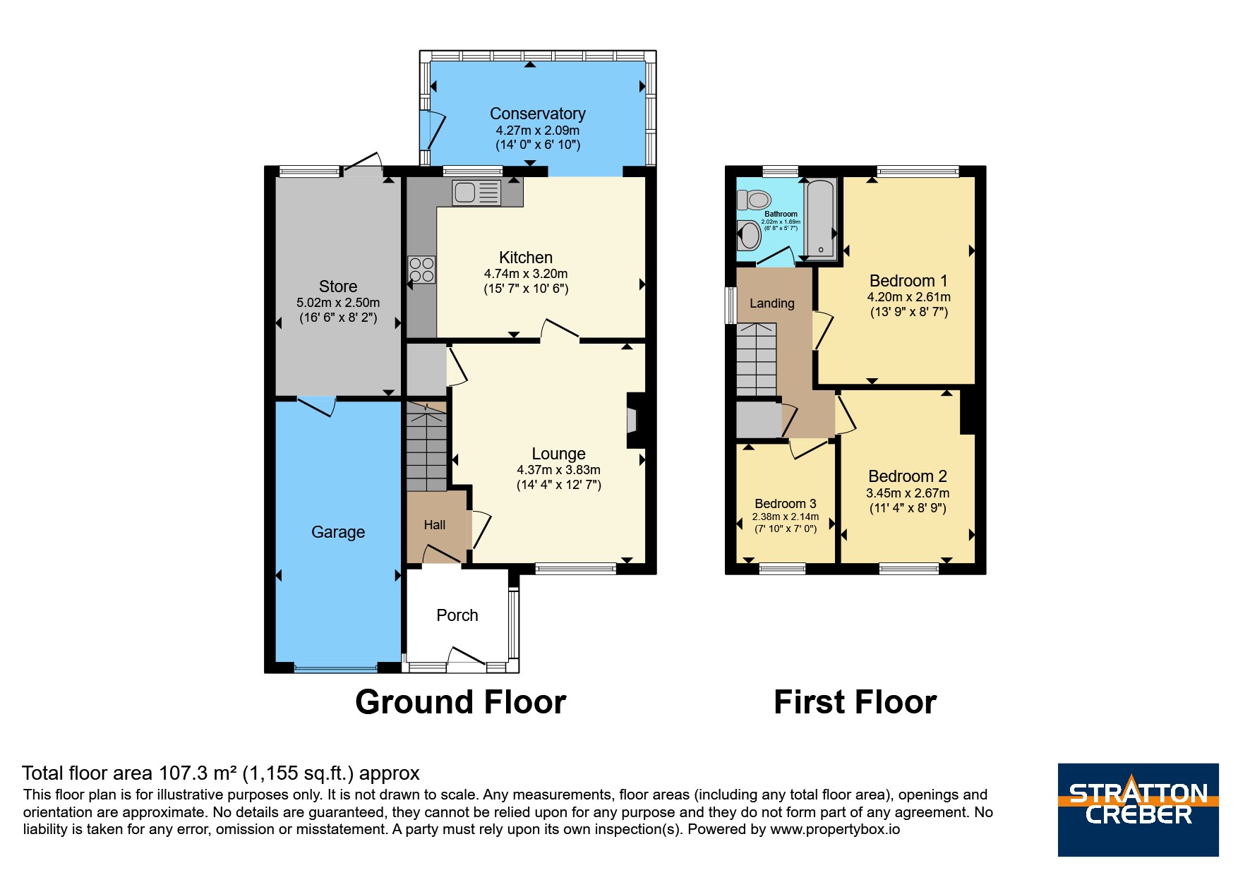 16, Venland Close, Liskeard floorplan
