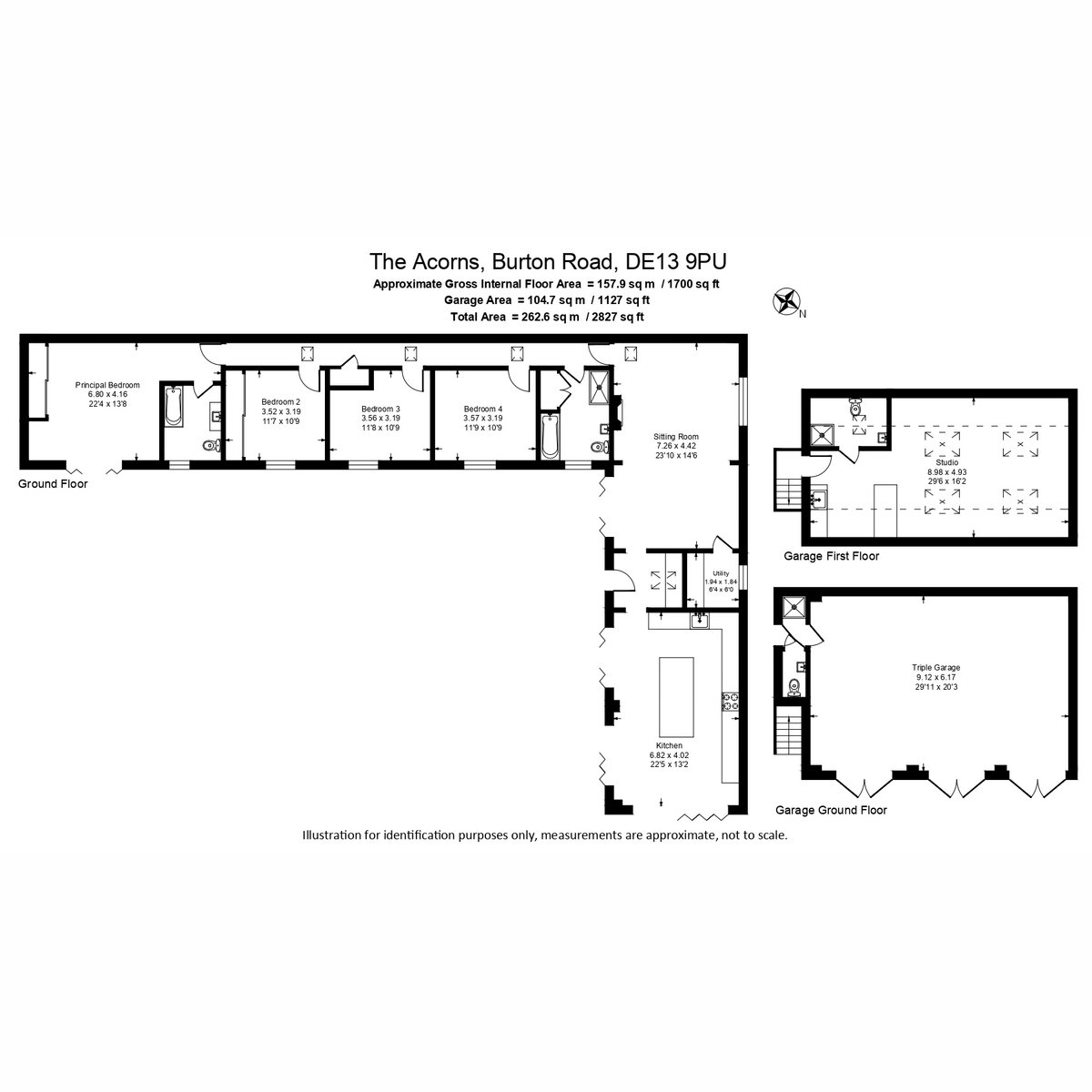 The Acorns, Callingwood, Burton-on-Trent floorplan